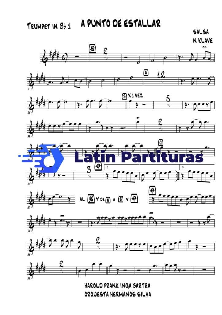 N Klave A Punto De Estallar Latin Partituras