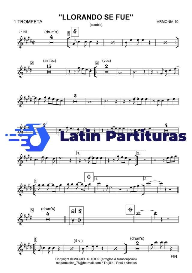 Armonia 10 - Llorando Se Fue