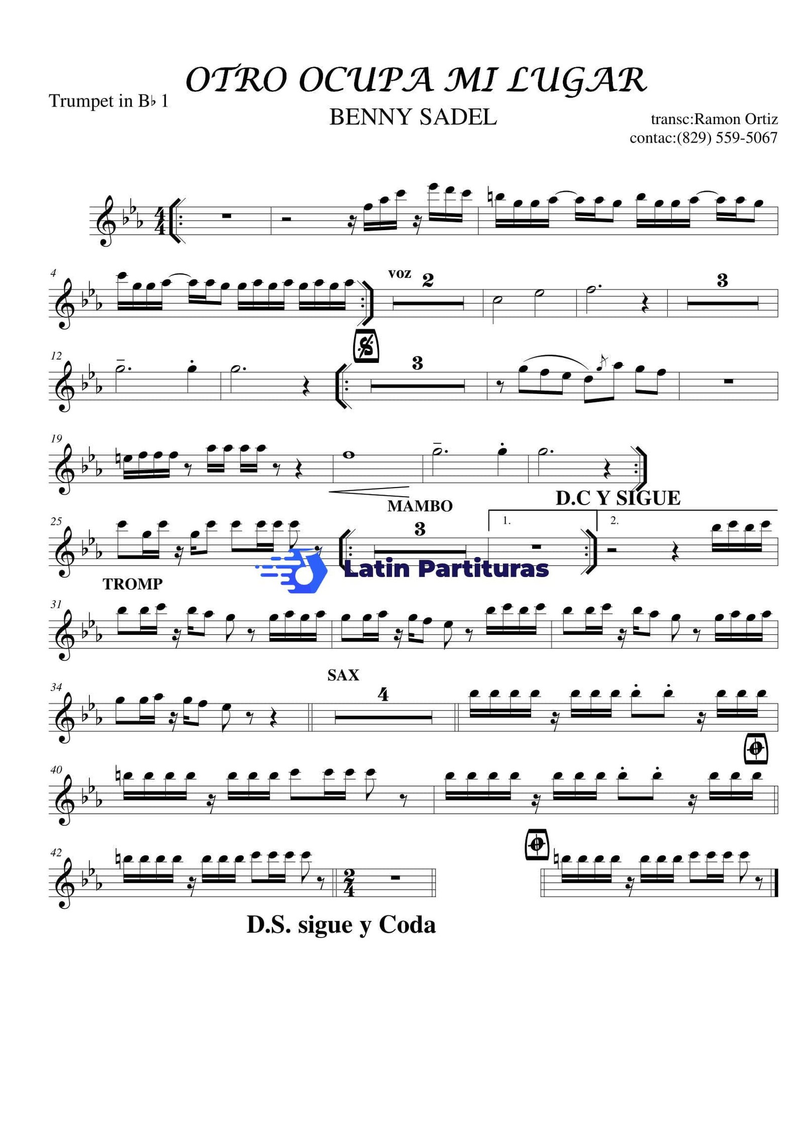 Benny Sadel - Otro Ocupa Mi Lugar 1 Benny Sadel - Otro Ocupa Mi Lugar