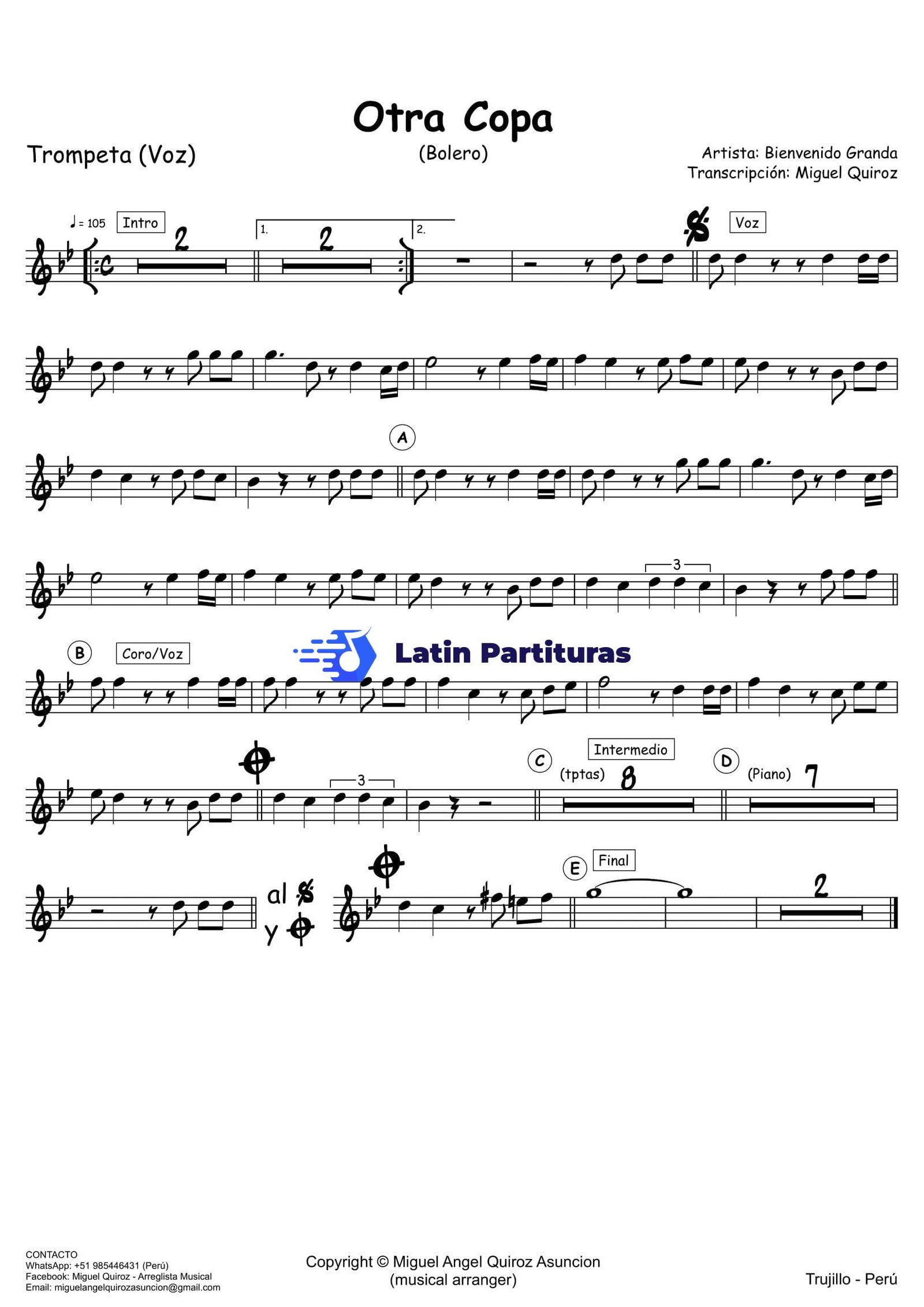 Bienvenido Granda - Otra Copa 1 Bienvenido Granda - Otra Copa