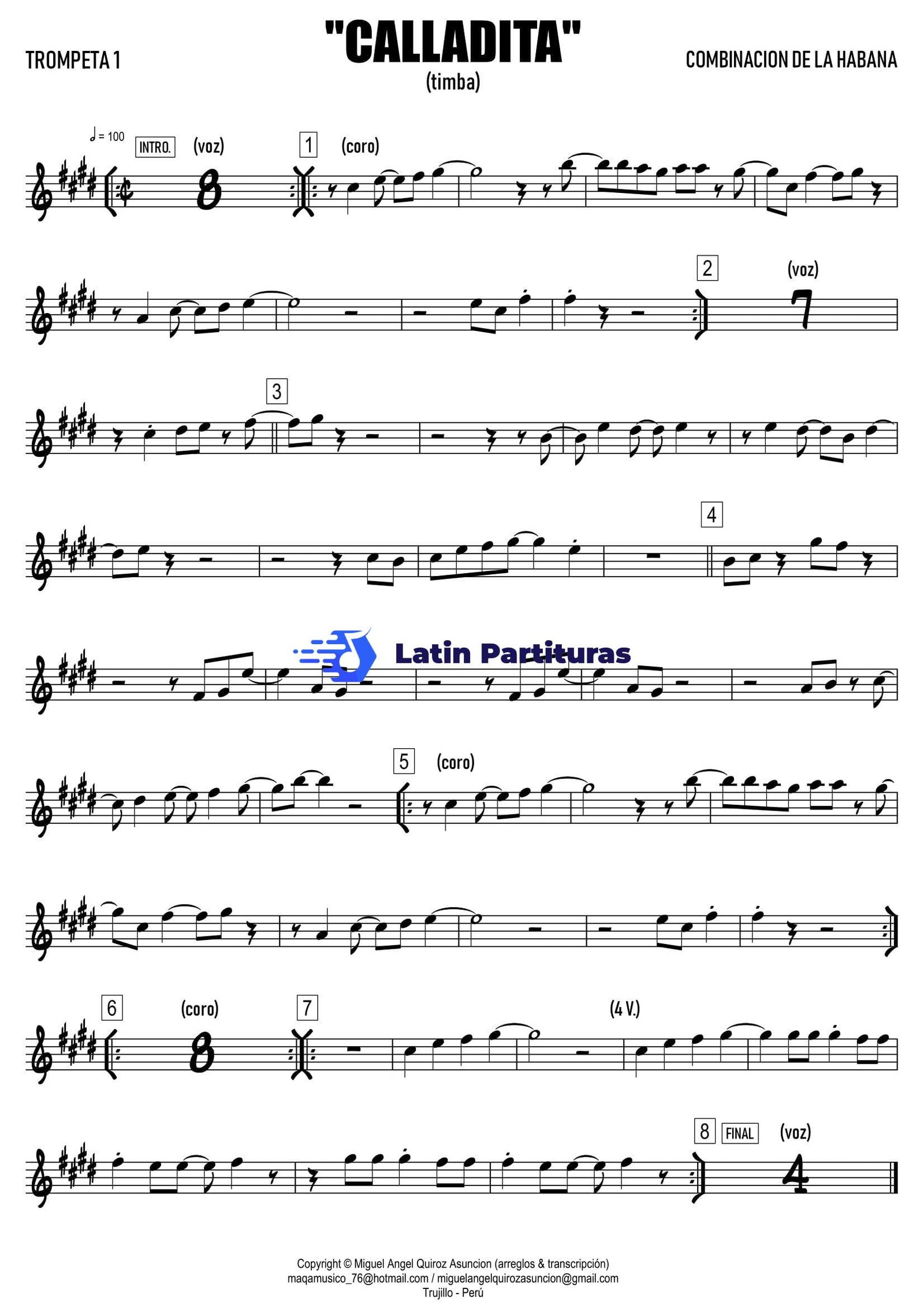 Combinacion De La Habana - Calladita 1 Combinacion De La Habana - Calladita