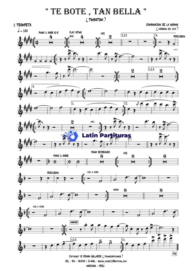 Combinacion De La Habana - Te Bote, Tan Bella