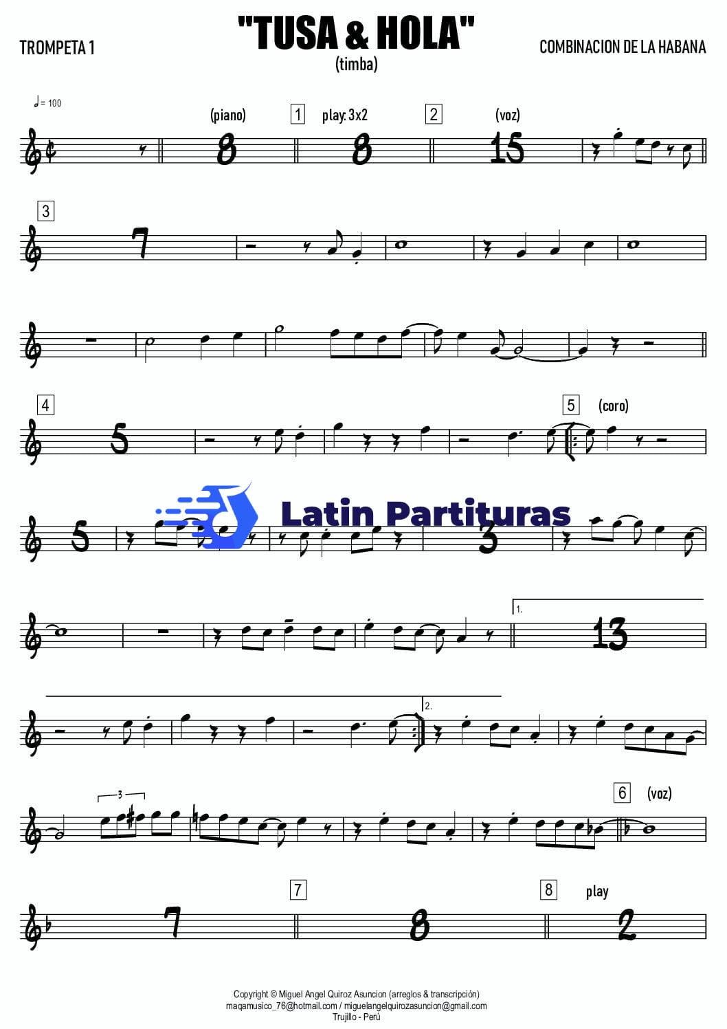 Combinacion de La Habana - Tusa y Hola 1 Combinacion de La Habana - Tusa y Hola