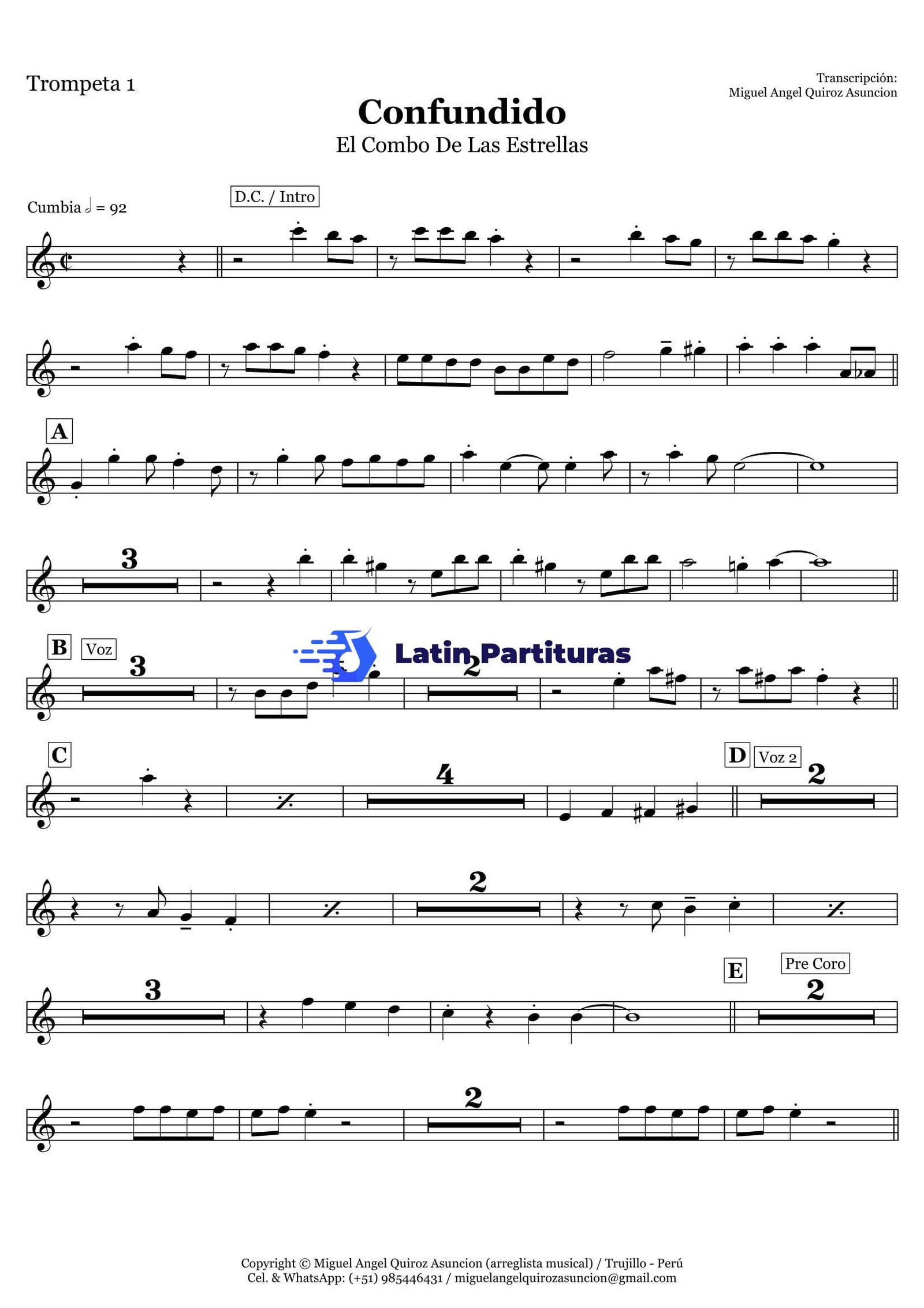 El Combo De Las Estrellas - Confundido 1 El Combo De Las Estrellas - Confundido