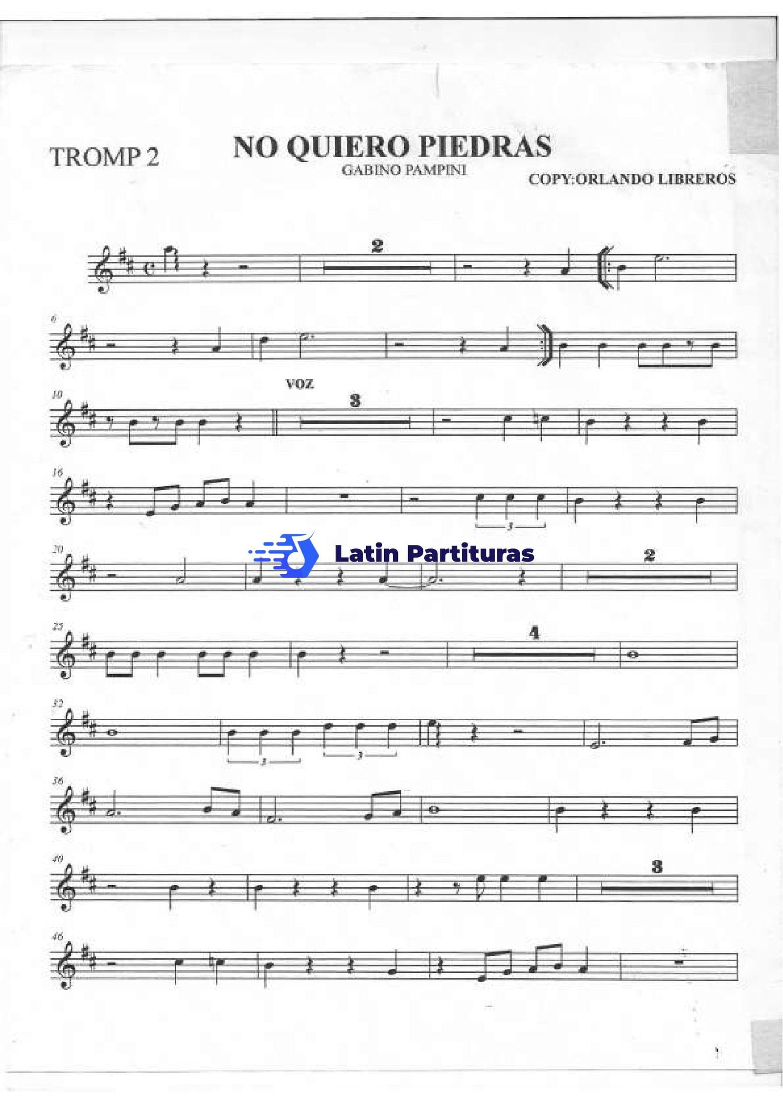 Gabino Pampini - No Quiero Piedras 1 Gabino Pampini - No Quiero Piedras