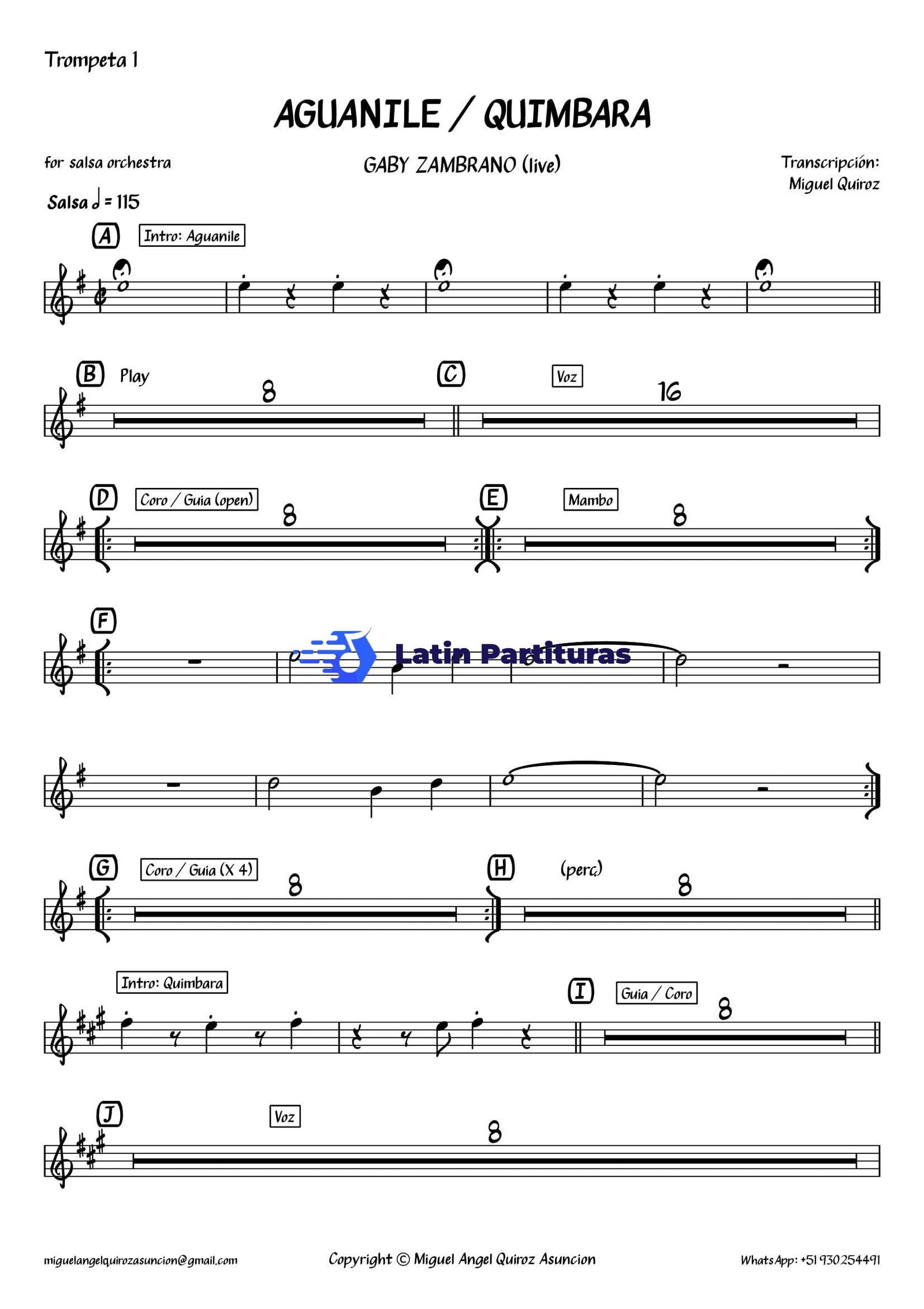 Gaby Zambrano - Aguanile & Quimbara (Live) 1 Gaby Zambrano - Aguanile & Quimbara (Live)