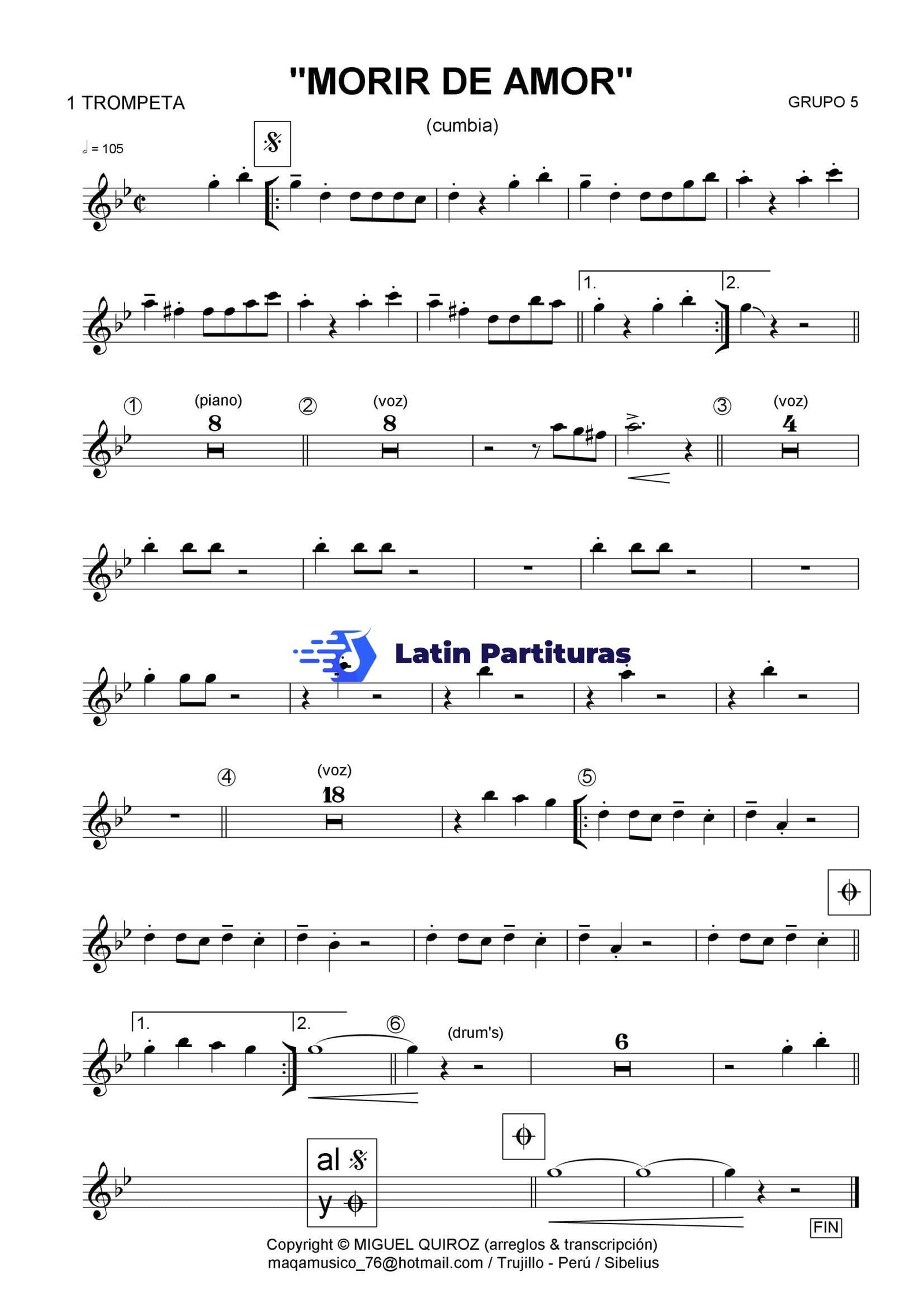 Grupo 5 - Morir De Amor 1 Grupo 5 - Morir De Amor