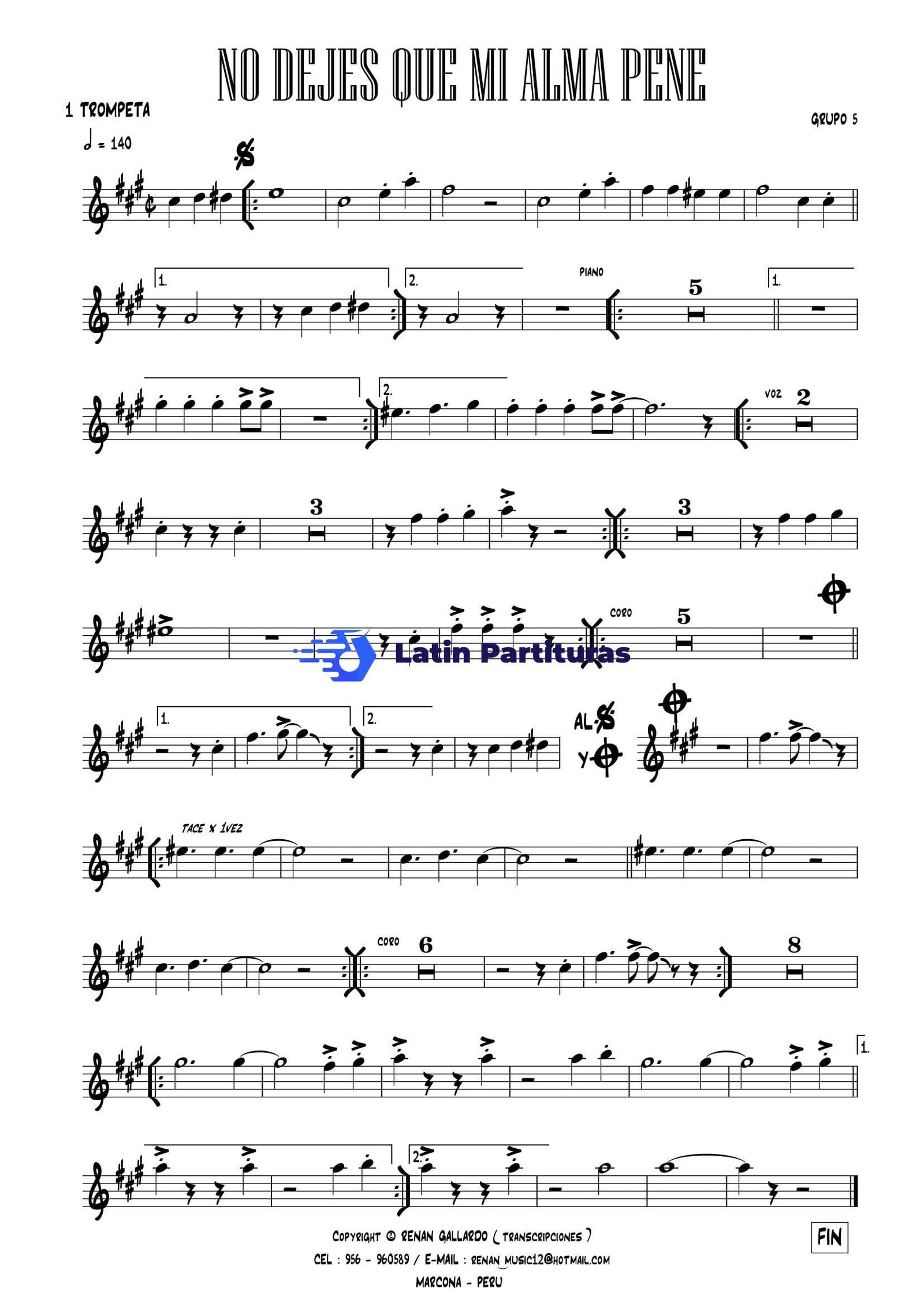 Grupo 5 - No Dejes Que Mi Alma Pene 1 Grupo 5 - No Dejes Que Mi Alma Pene