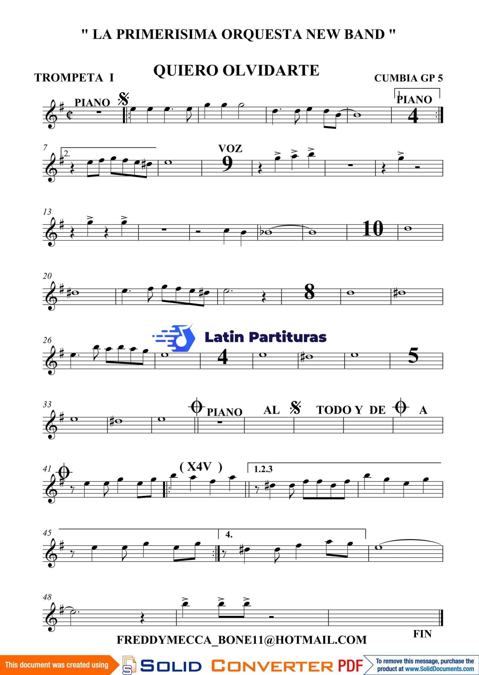 Grupo 5 - Quiero Olvidarte 1 Grupo 5 - Quiero Olvidarte