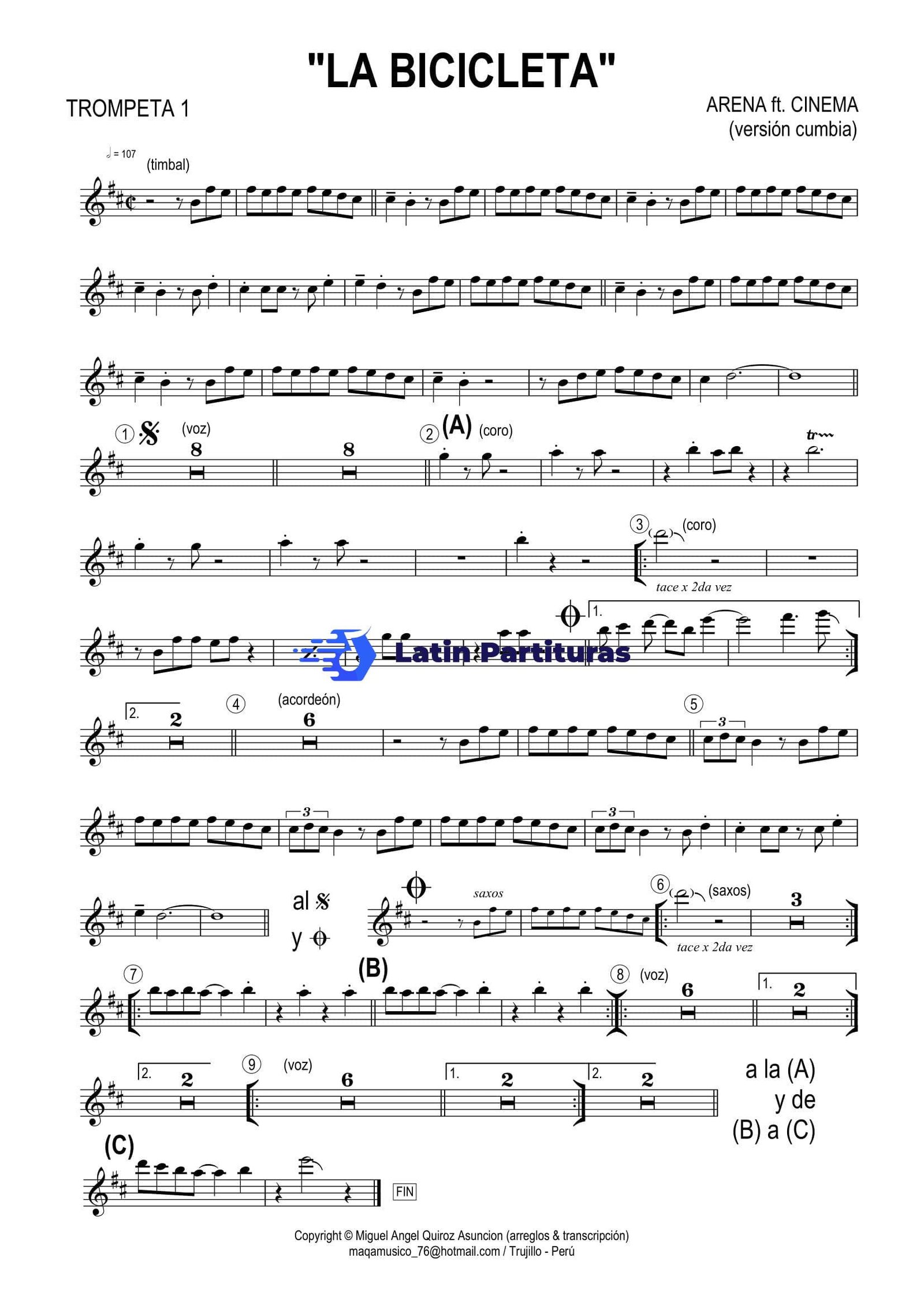 Grupo Arena & Cinema - La Bicicleta 1 Grupo Arena & Cinema - La Bicicleta