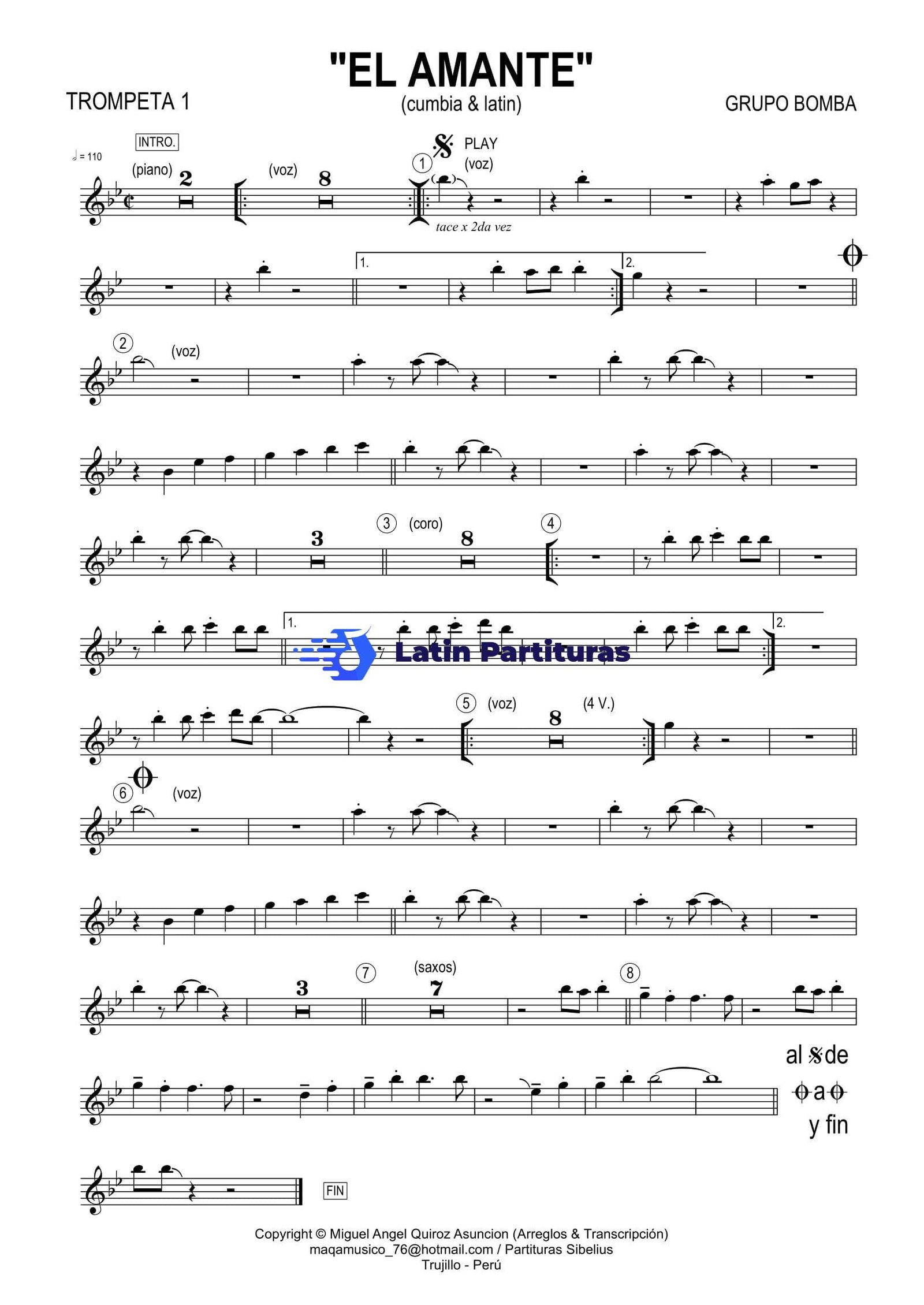 Grupo Bomba - El Amante 1 Grupo Bomba - El Amante