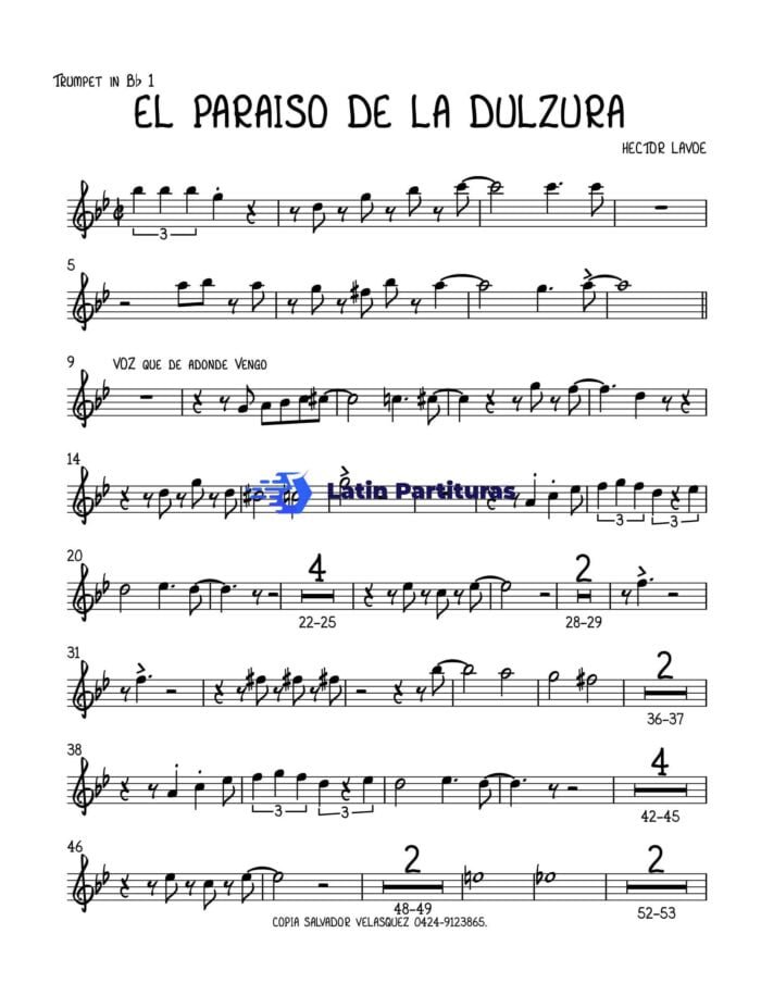 Hector Lavoe - Paraiso De Dulzura