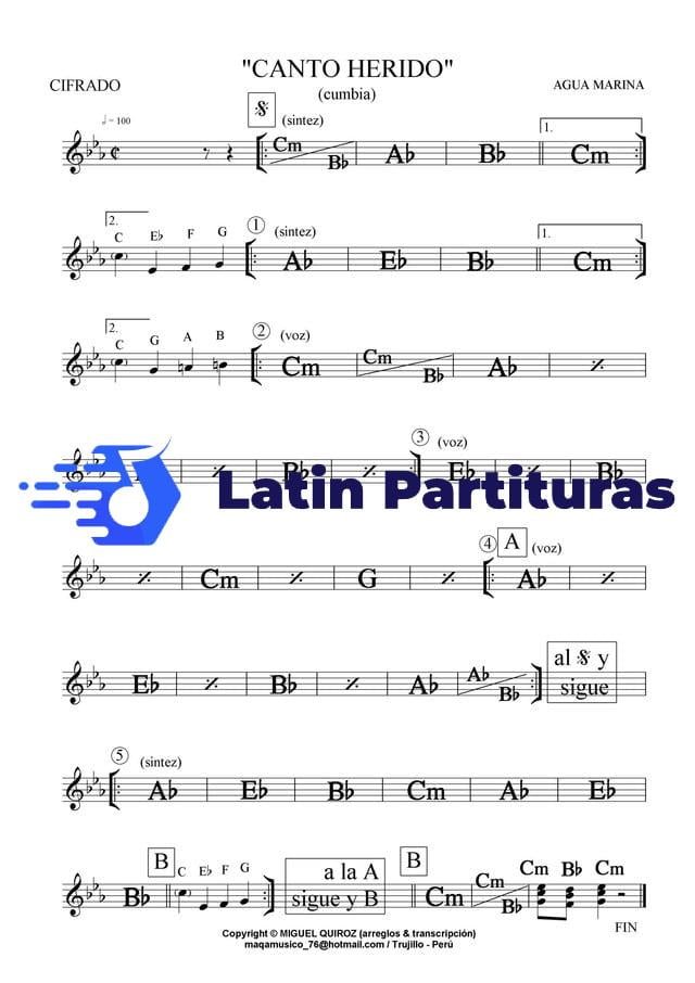Agua Marina - Canto Herido