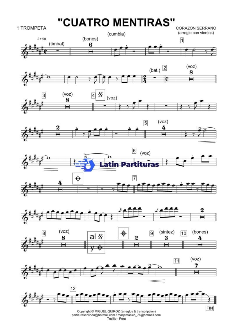 Corazon Serrano - Cuatro Mentiras (Orquestado)