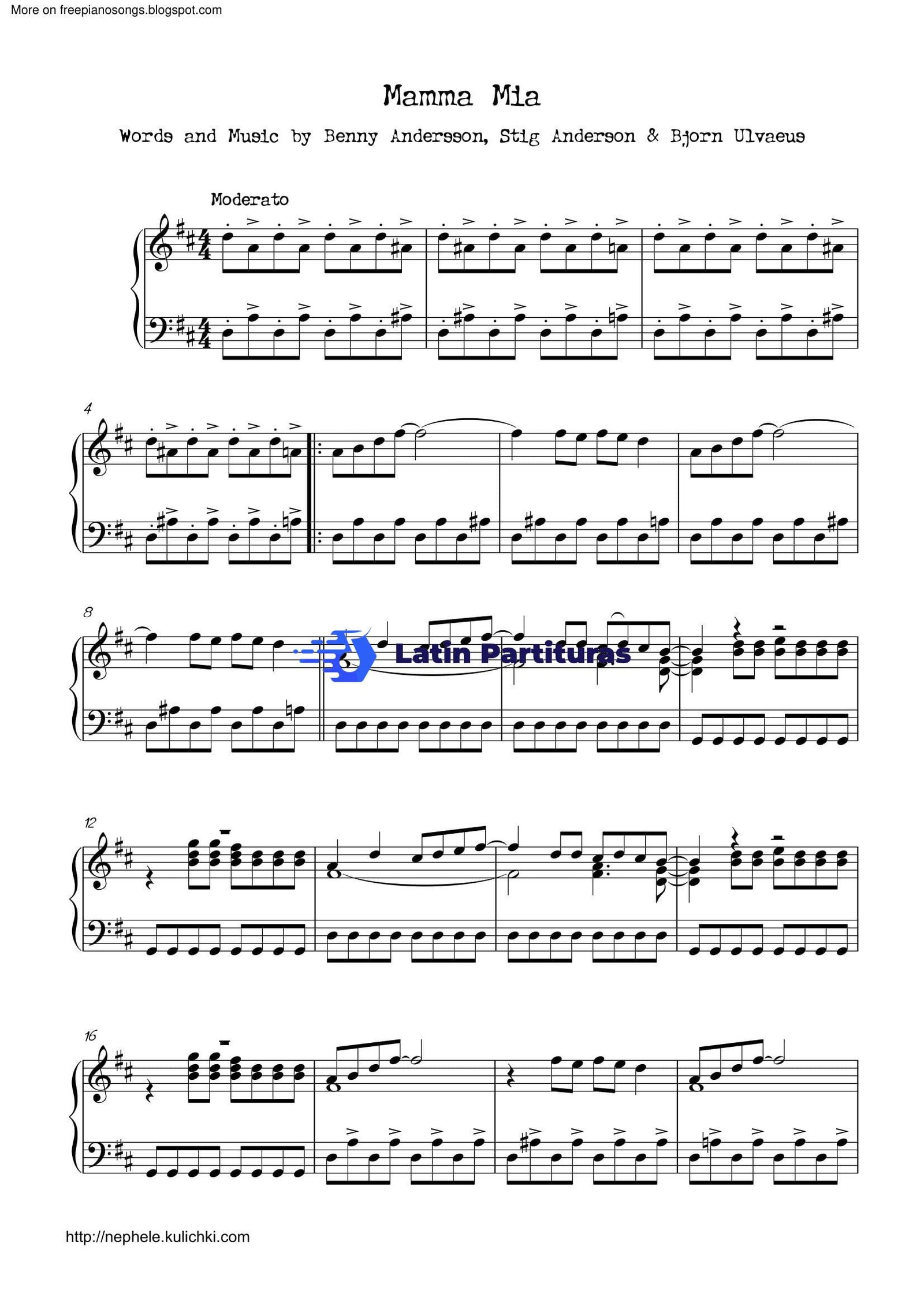 Abba - Mamma Mia 1 Abba - Mamma Mia