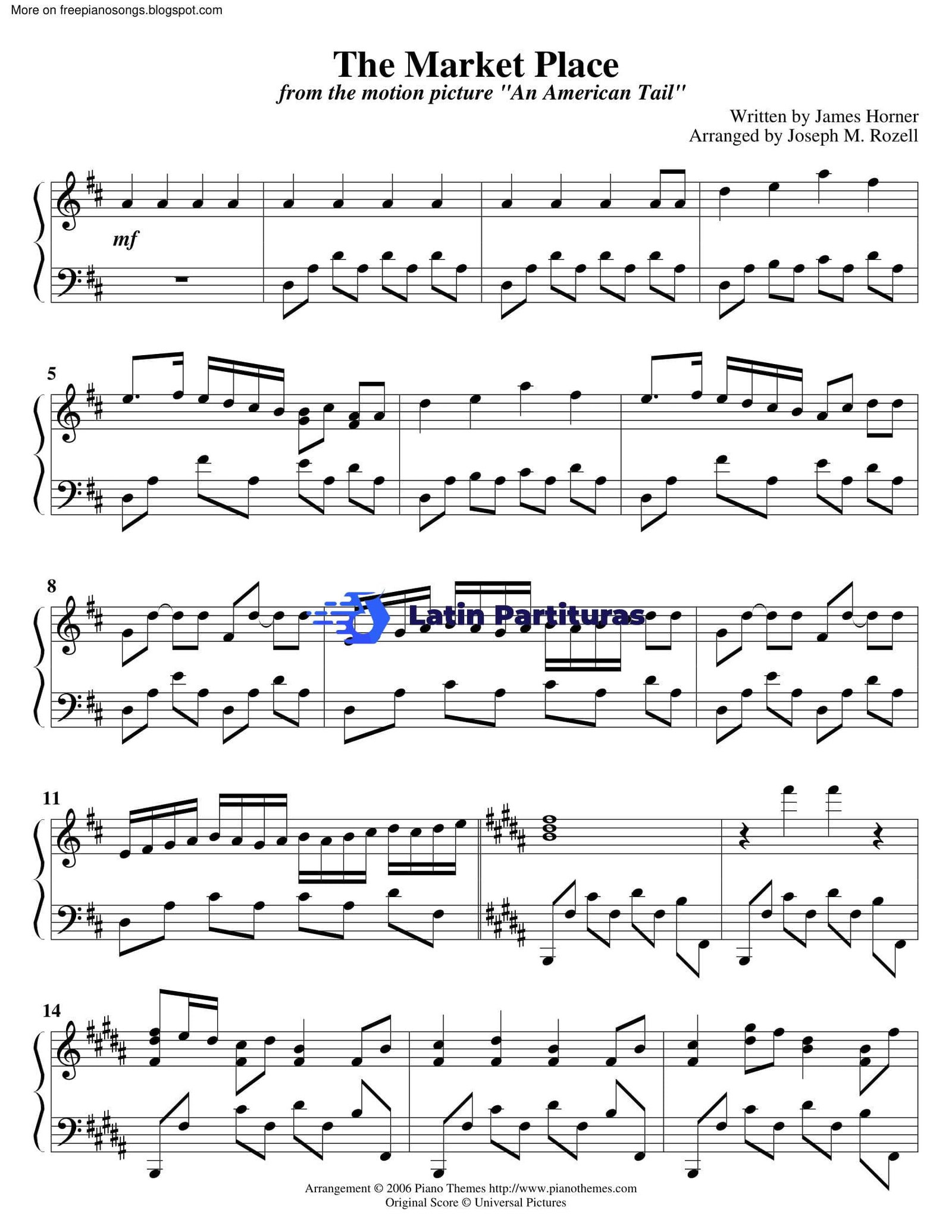 An American Tail - The Marketplace - James Horner 1 An American Tail - The Marketplace - James Horner