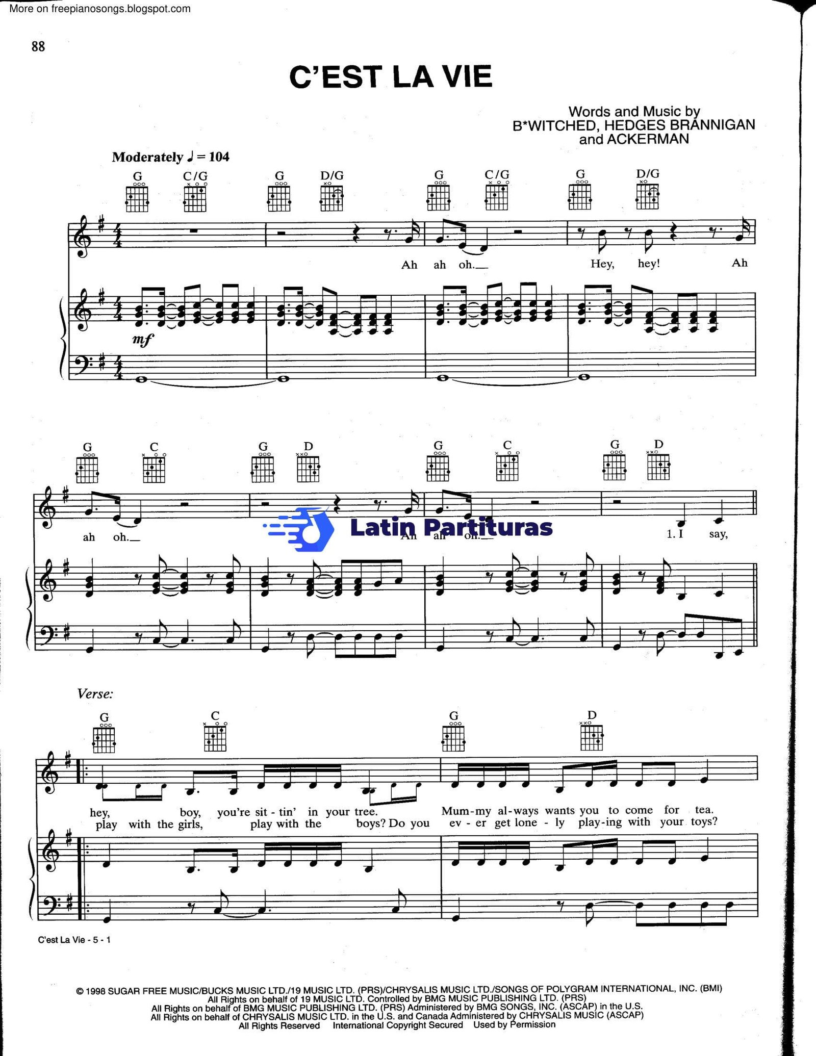 B Witched - Cest La Vie 1 B Witched - Cest La Vie