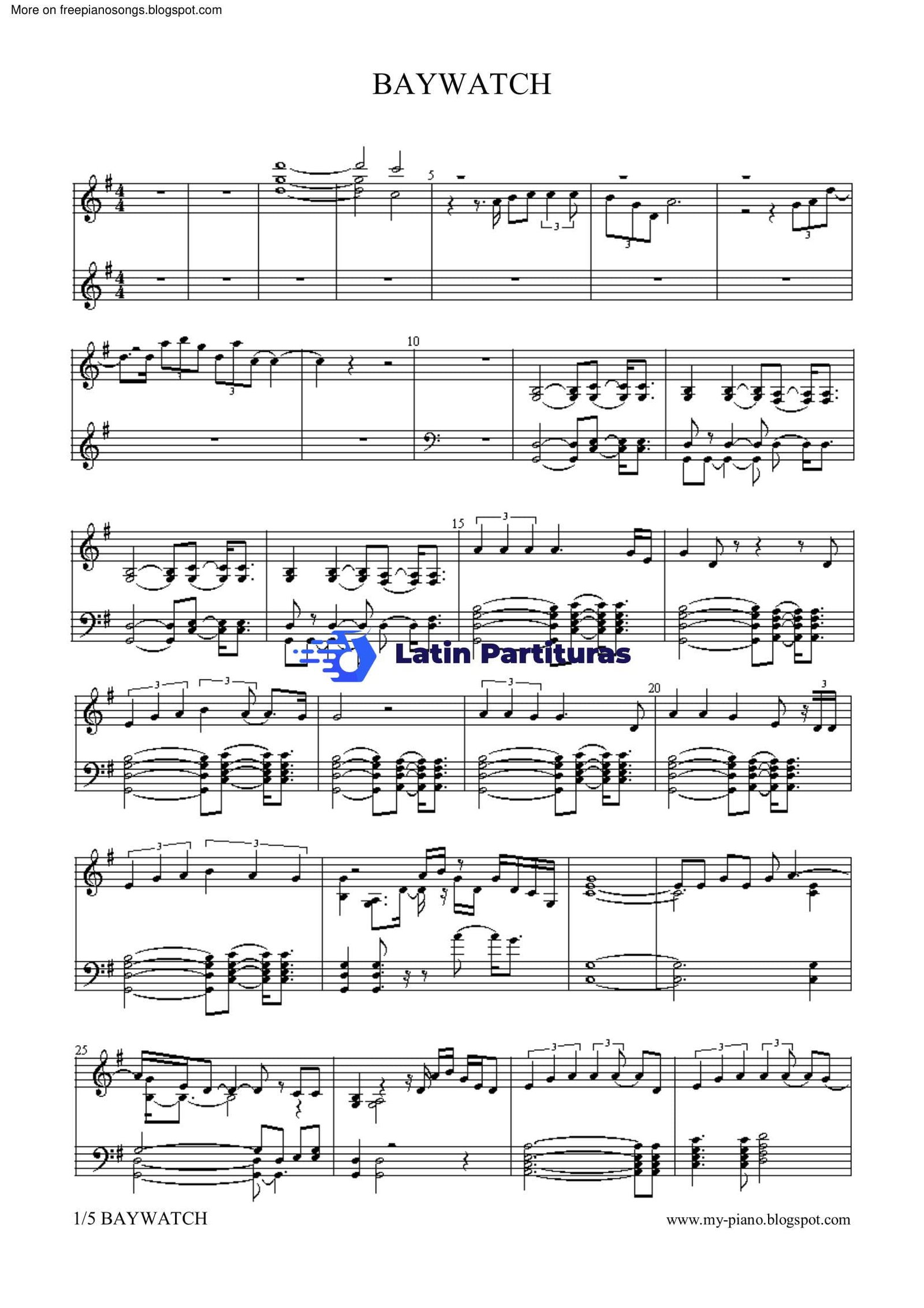 Baywatch - Main Theme 1 Baywatch - Main Theme