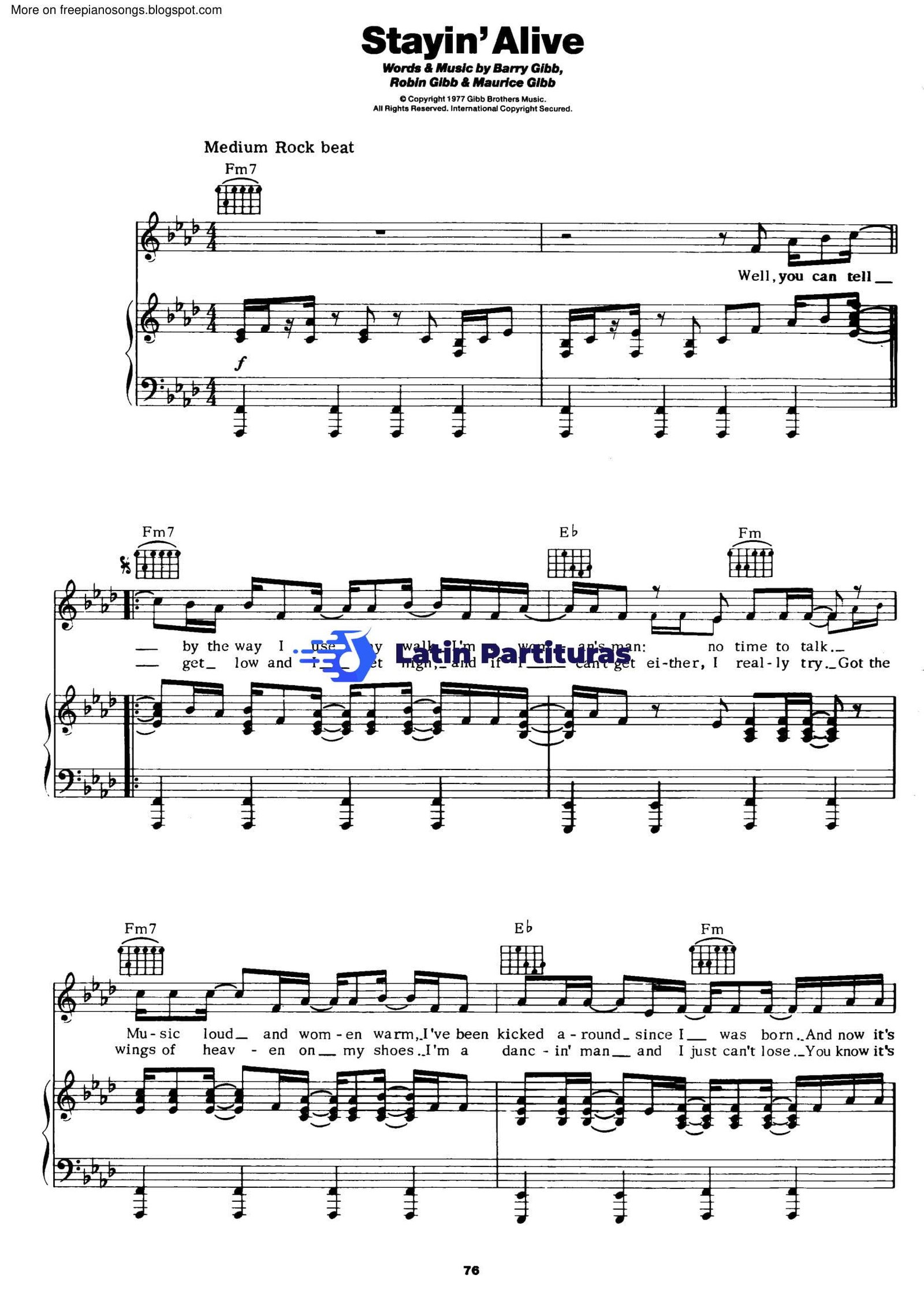 Bee Gees - Stayin Alive 1 Bee Gees - Stayin Alive