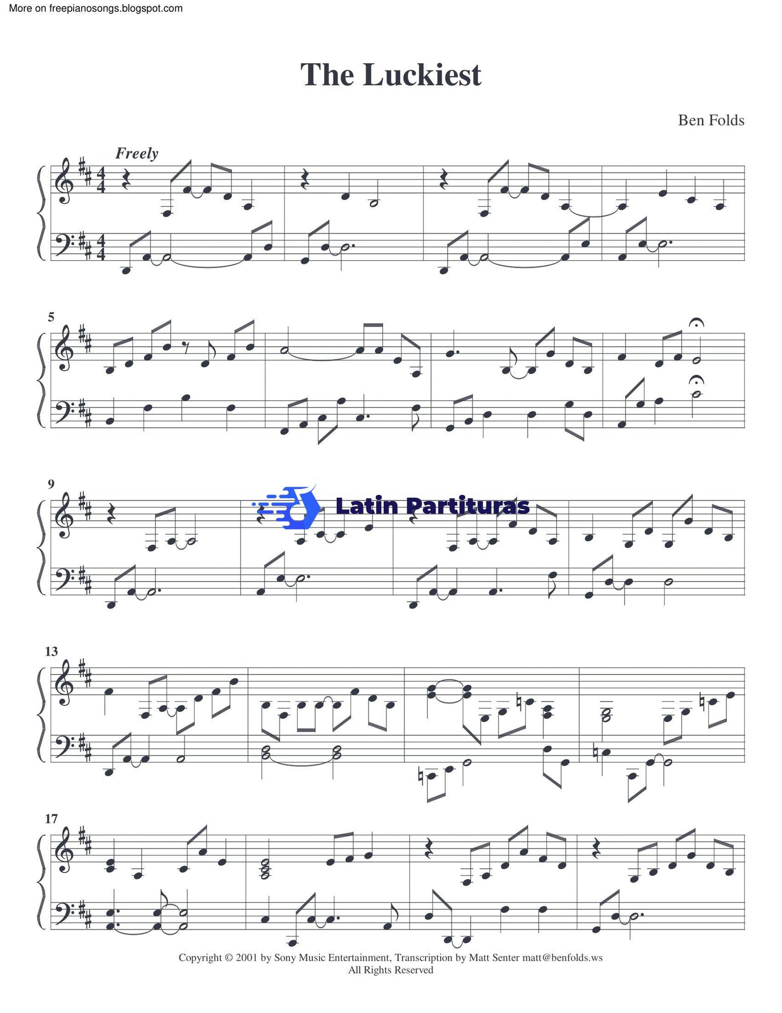 Ben Folds - The Luckiest 1 Ben Folds - The Luckiest