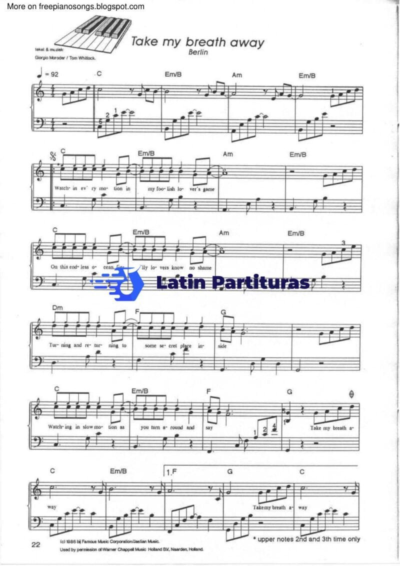 Berlin - Take My Breath Away