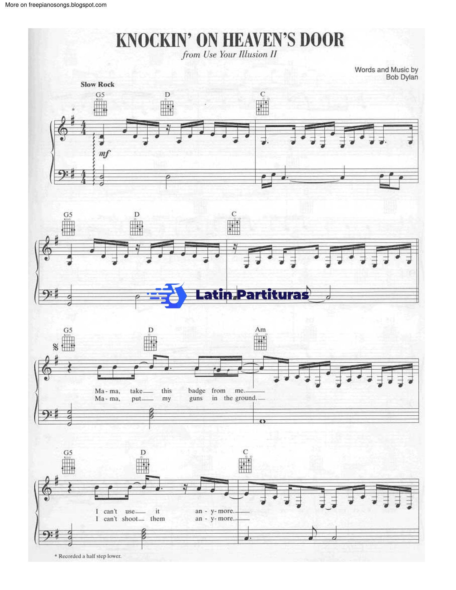 Bob Dylan - Knockin On Heavens Door 1 Bob Dylan - Knockin On Heavens Door