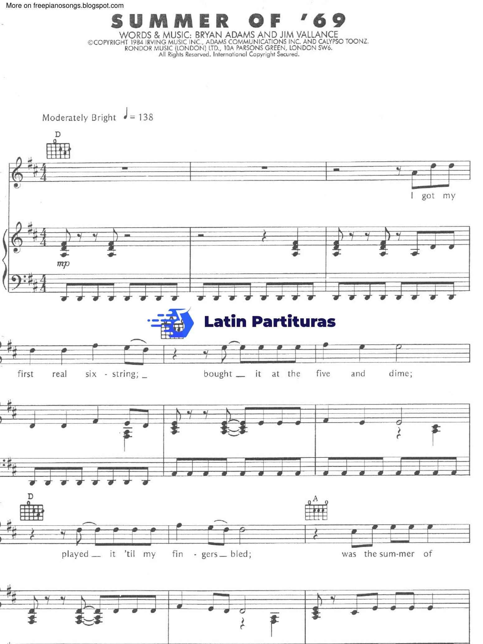 Bryan Adams - Summer Of 69 1 Bryan Adams - Summer Of 69