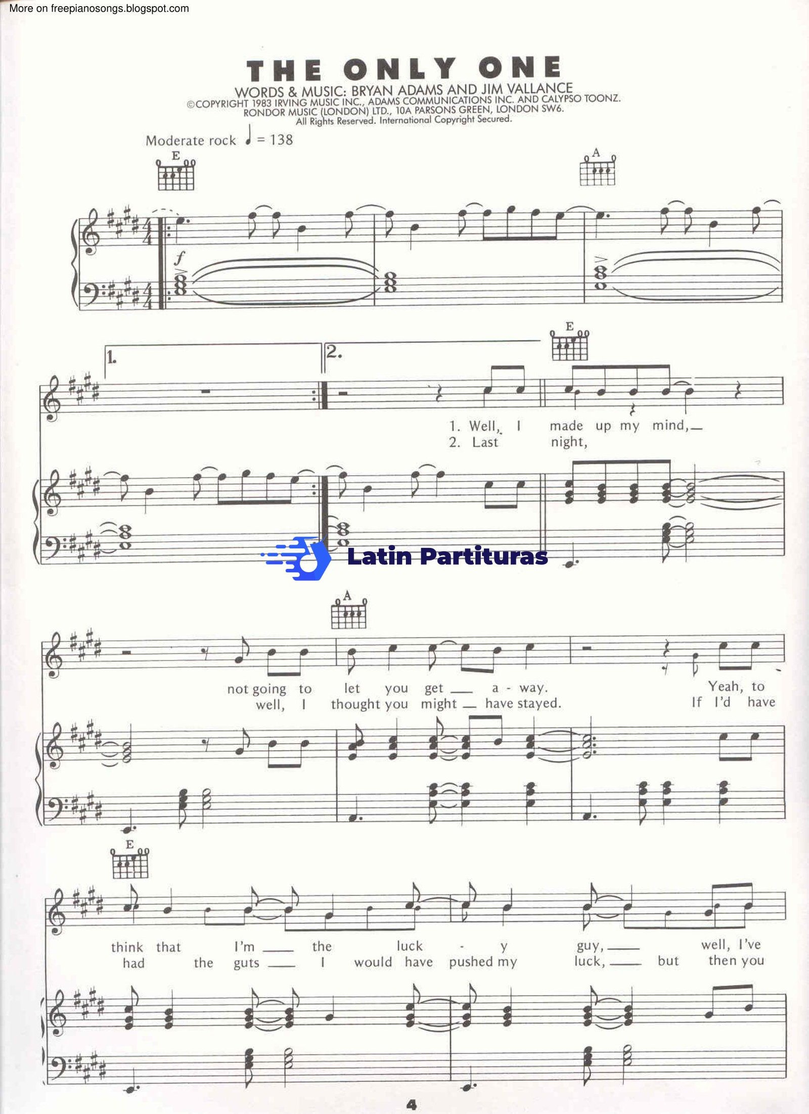 Bryan Adams - The Only One 1 Bryan Adams - The Only One
