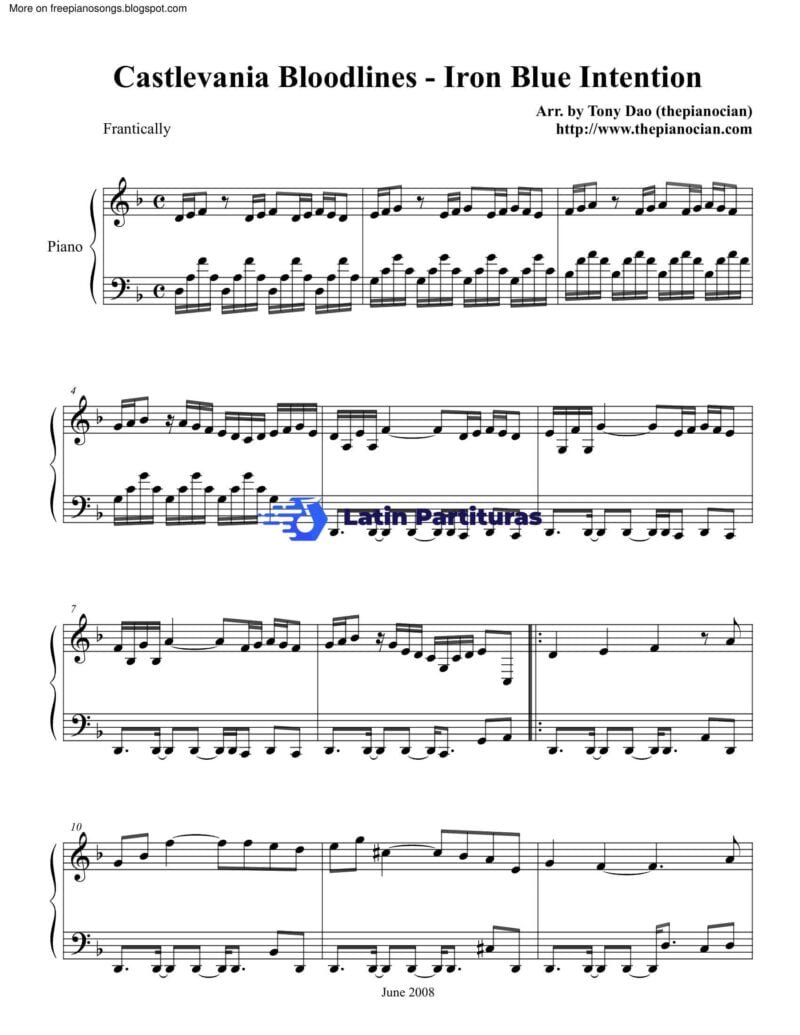 Castlevania Bloodlines - Iron Blue Intention