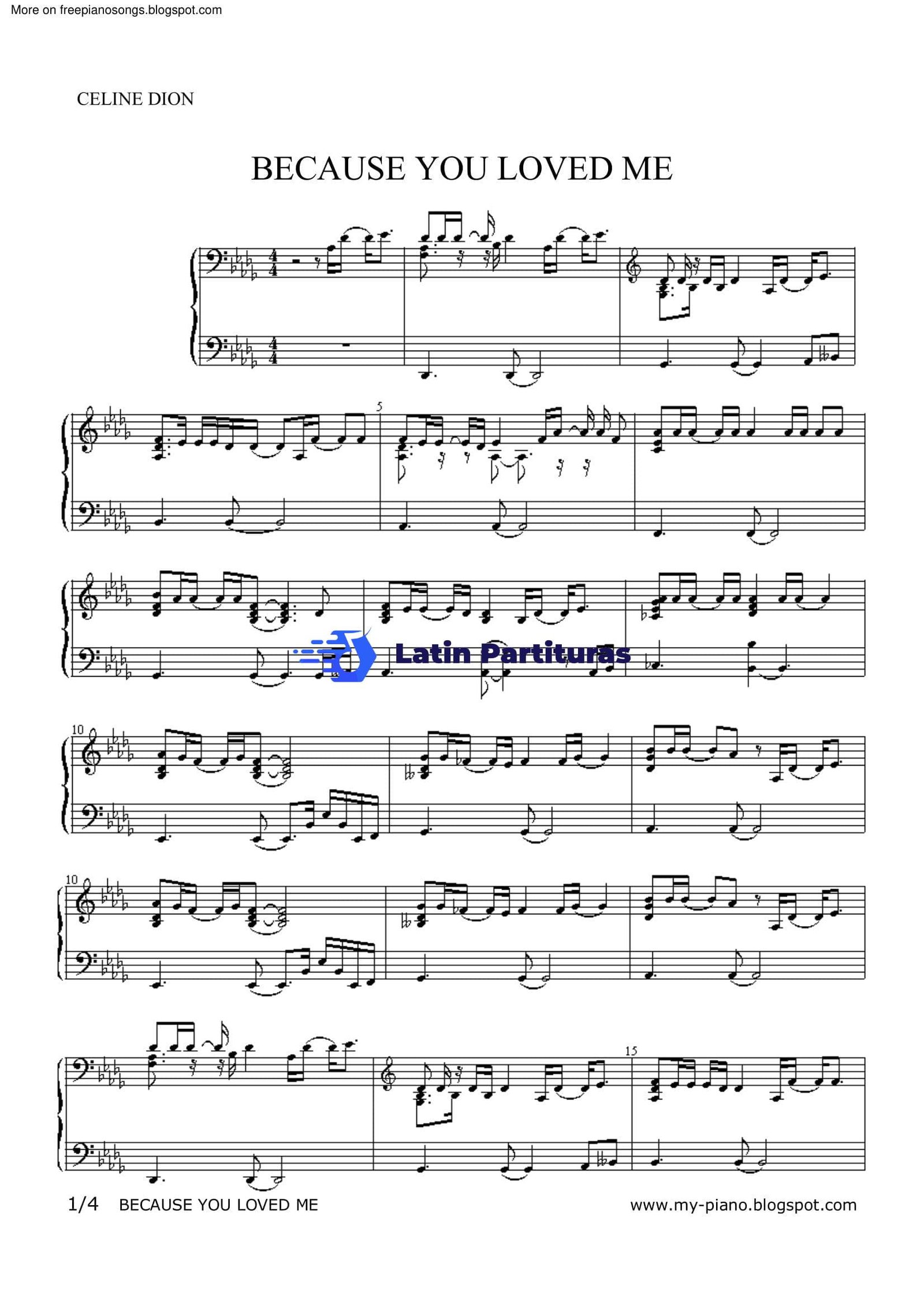 Celine Dion - Because You Loved Me 1 Celine Dion - Because You Loved Me