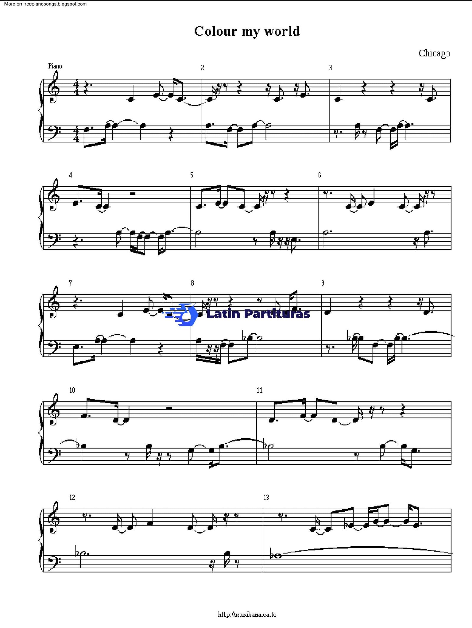 Chicago - Colour My World 1 Chicago - Colour My World