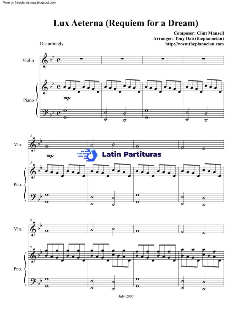 Clive Mansell - Lux Aeterna (Requiem For A Dream)