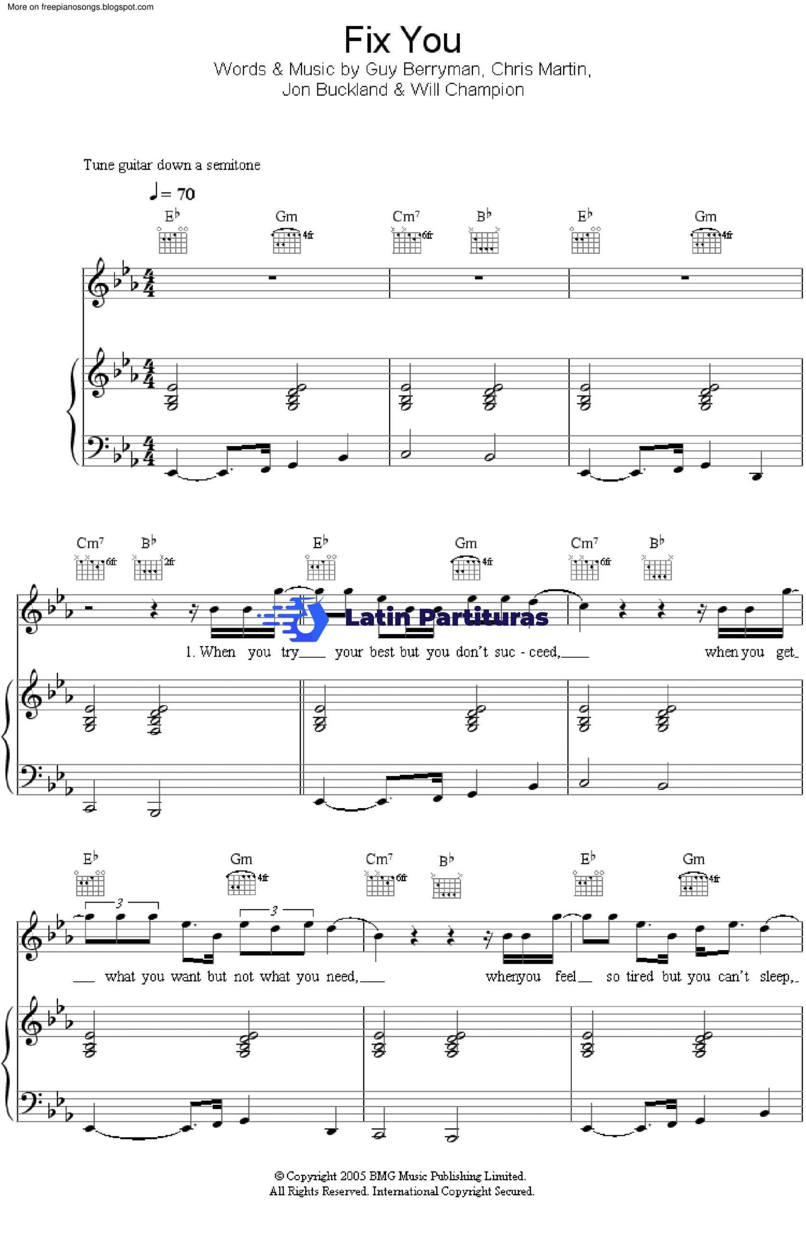 Coldplay - Fix You 1 Coldplay - Fix You