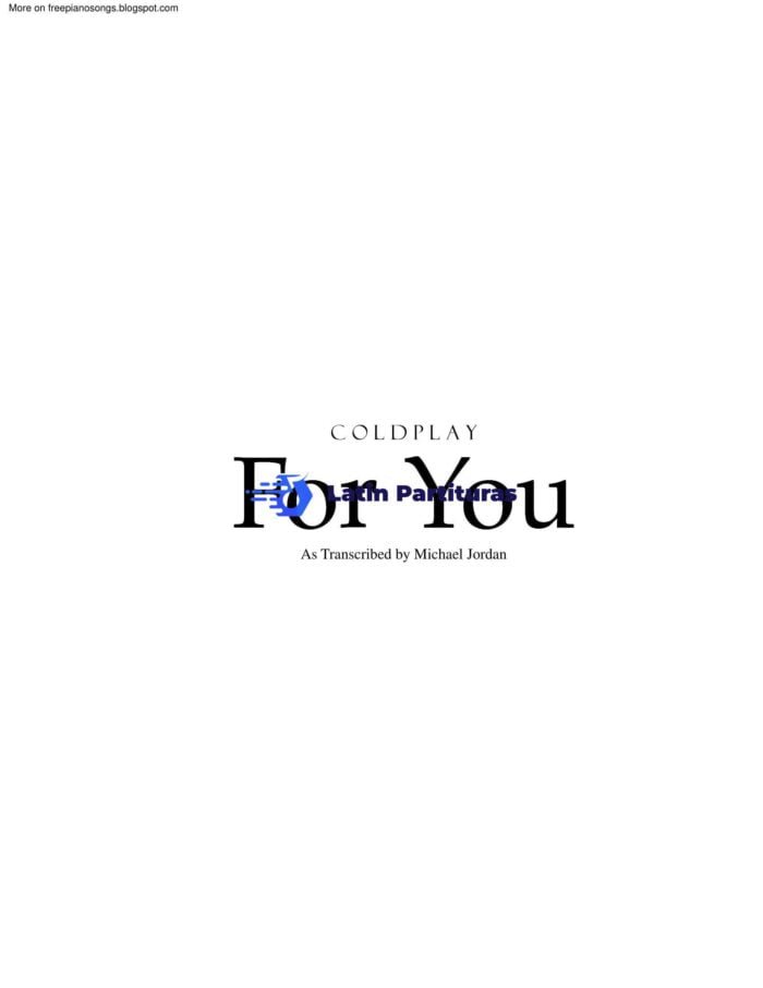 Coldplay For You 1