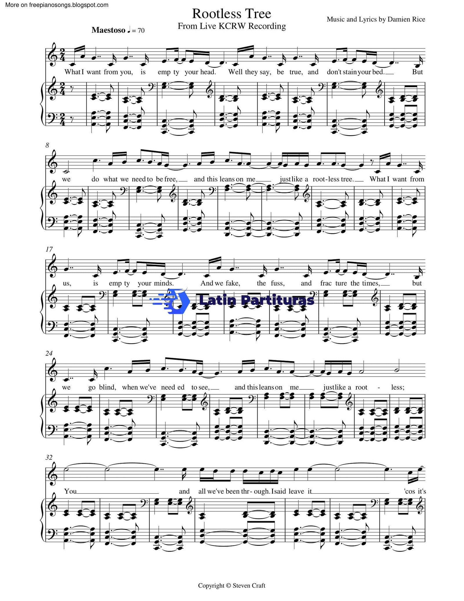 Damien Rice - Rootless Tree 1 Damien Rice - Rootless Tree