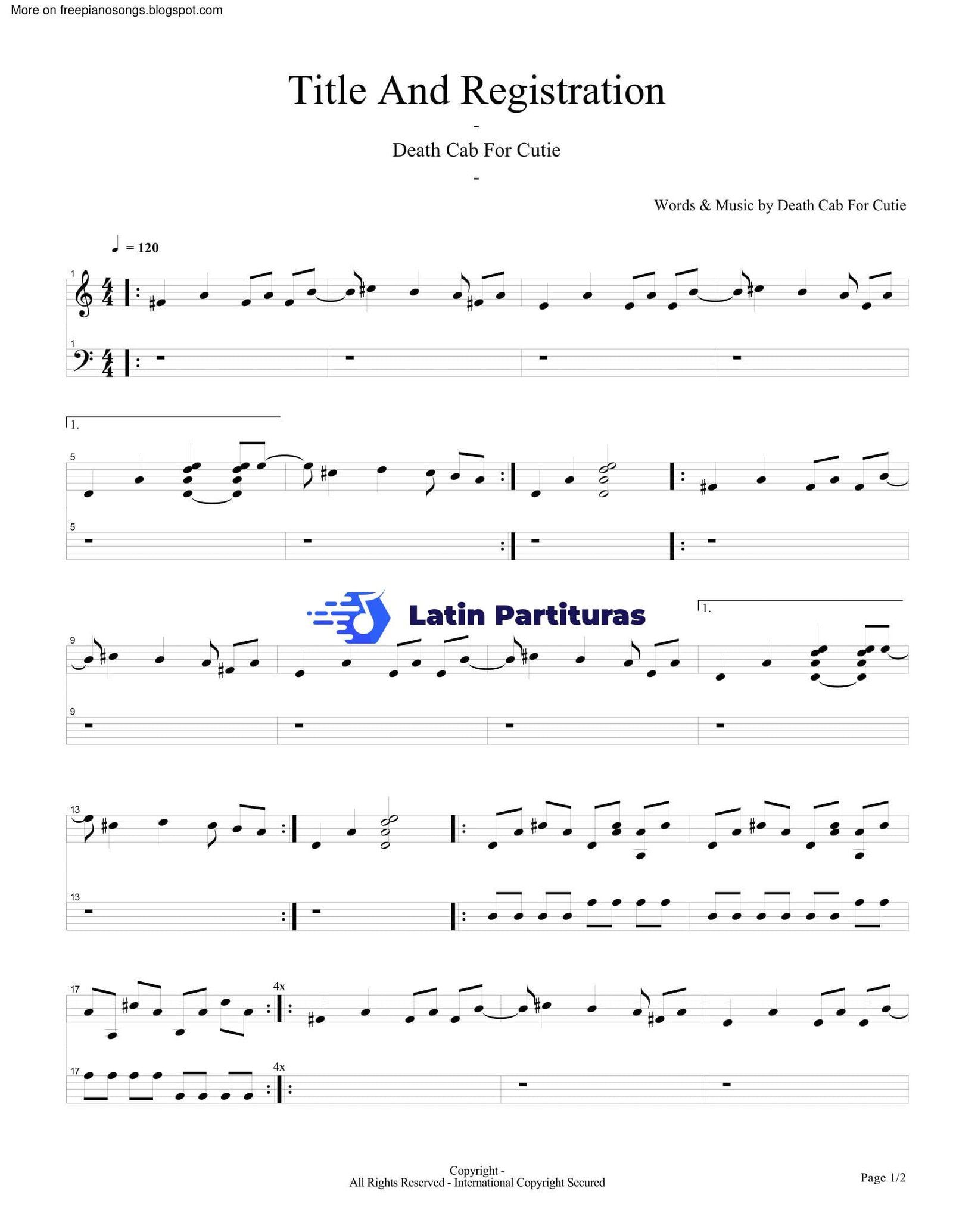 Death Cab For Cutie - Title And Registration 1 Death Cab For Cutie - Title And Registration