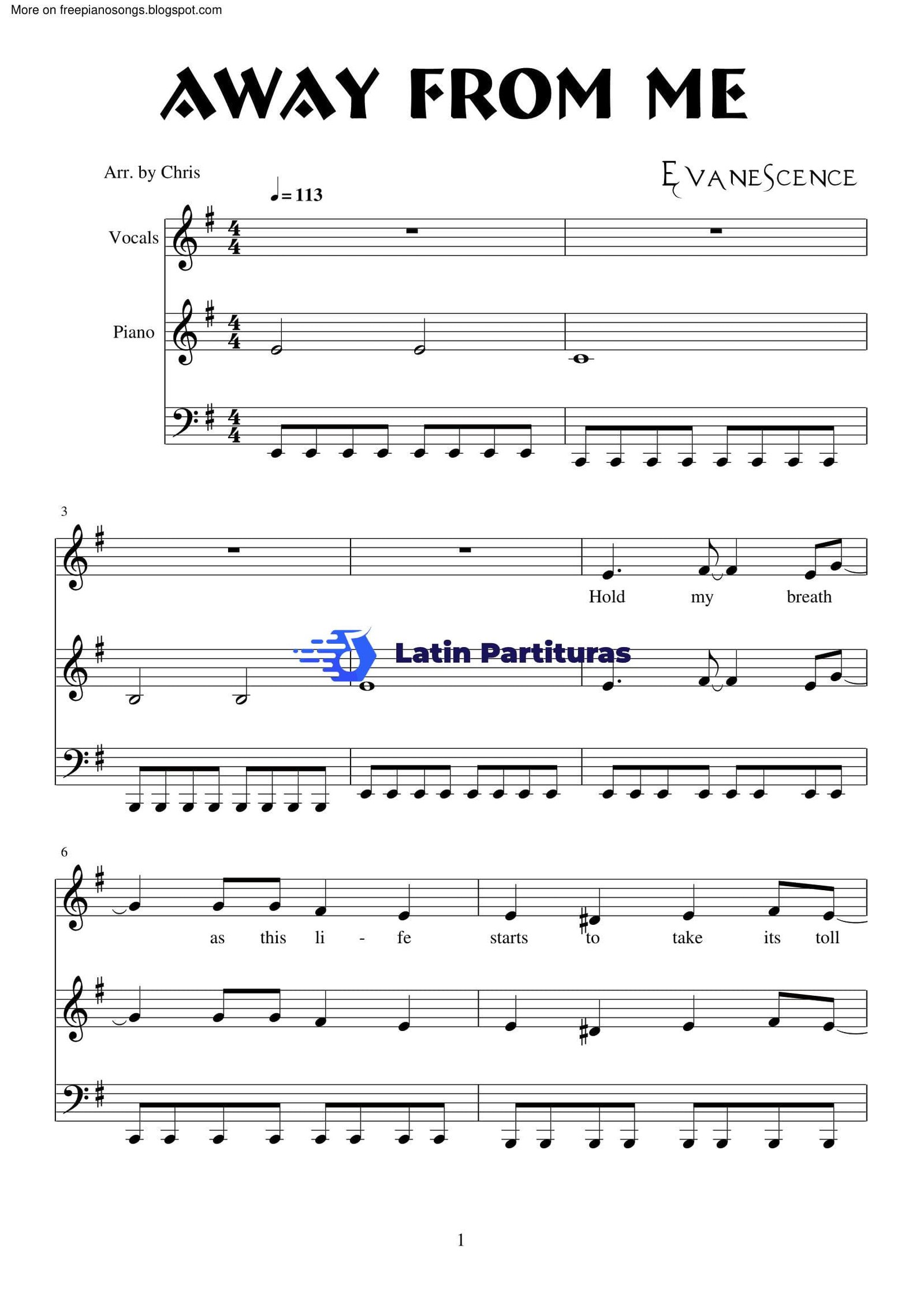 Evanescence - Away From Me 1 Evanescence - Away From Me