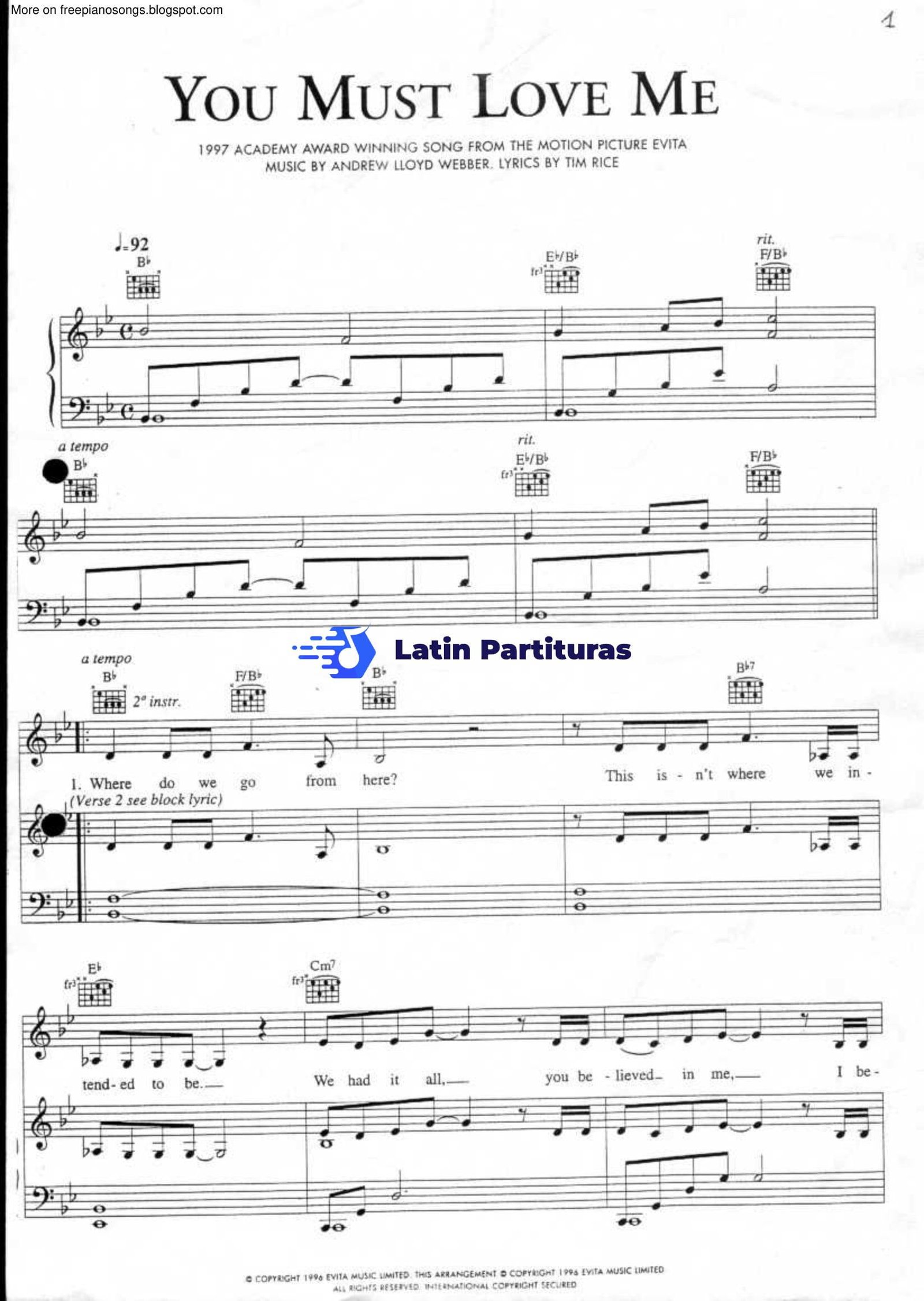 Evita - You Must Love Me - Madonna 1 Evita - You Must Love Me - Madonna