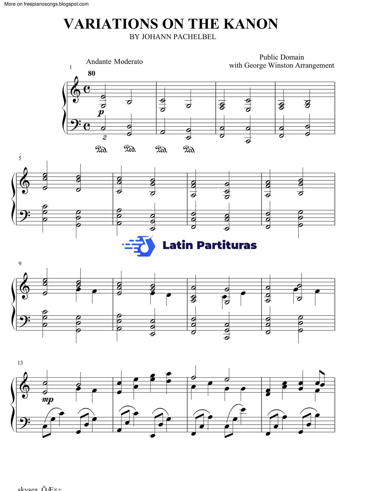 George Winston - Canon In D 1 George Winston - Canon In D