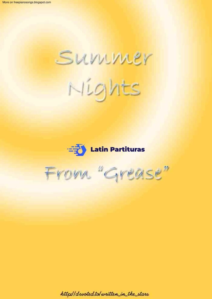 Grease Summer Nights 1