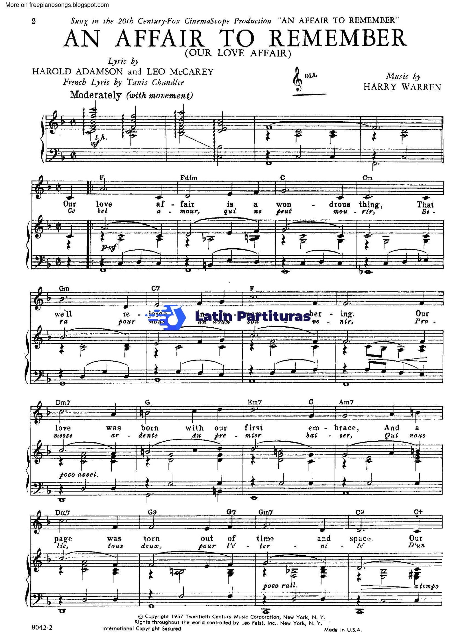 Harry Warren - An Affair To Remember 1 Harry Warren - An Affair To Remember