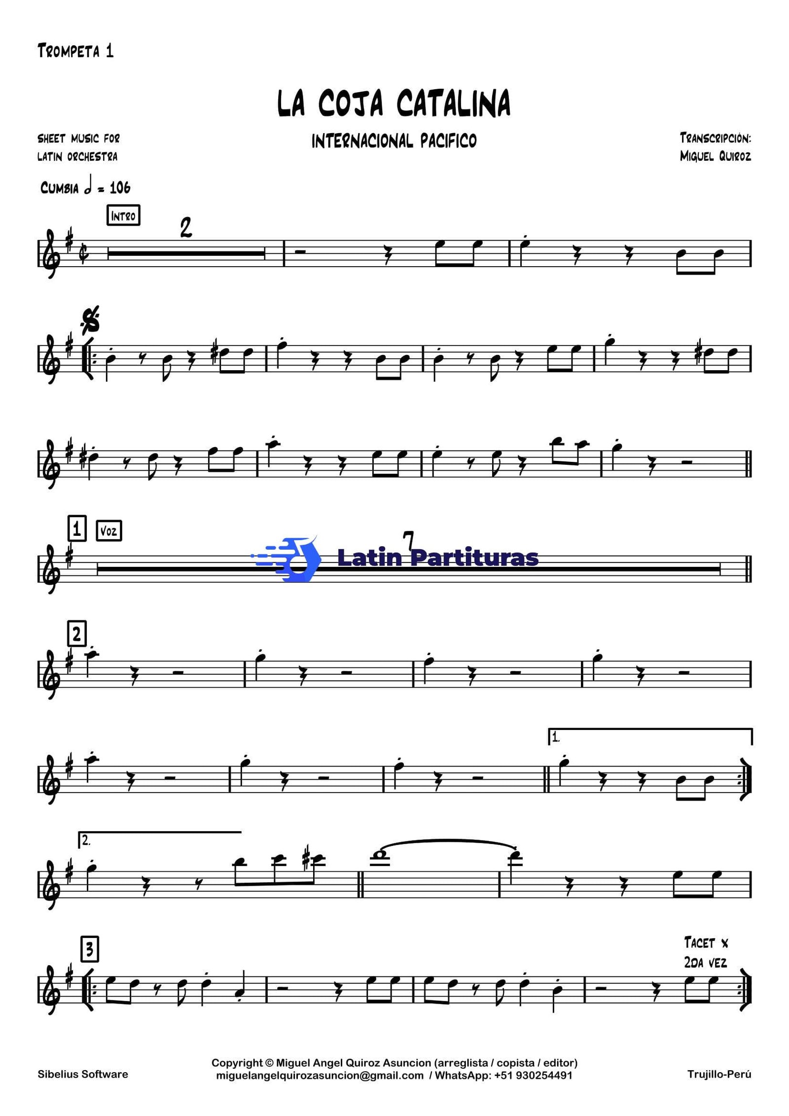 Internacional Pacifico - La Coja Catalina 1 Internacional Pacifico - La Coja Catalina