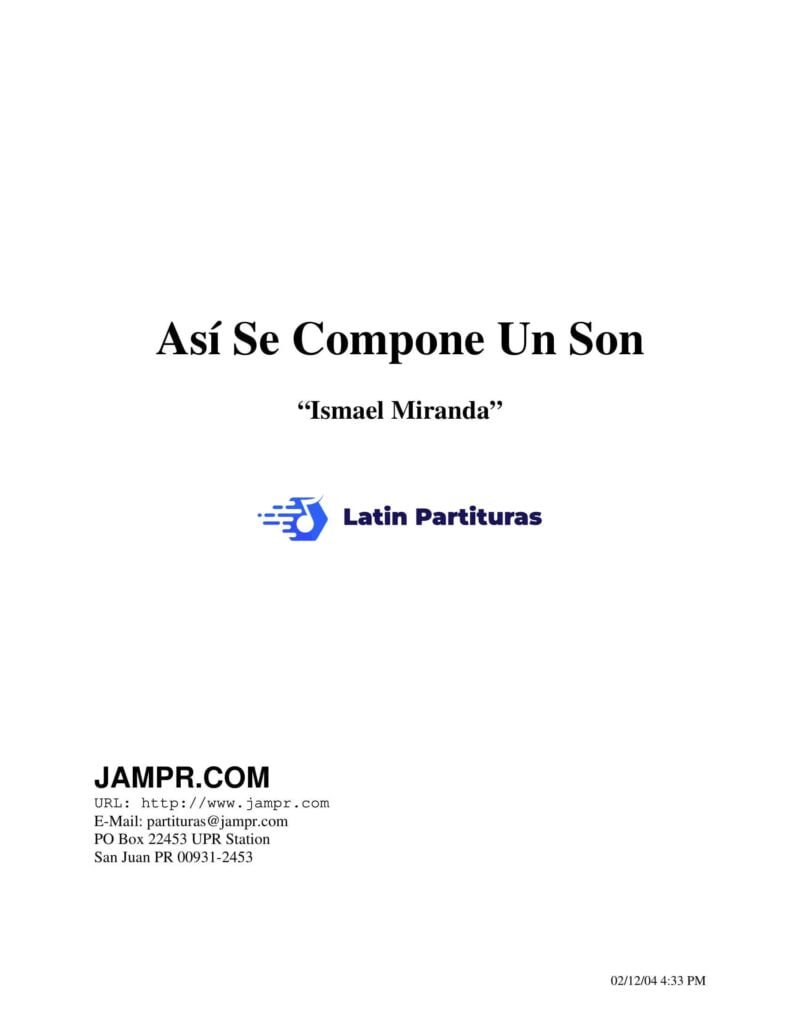 Ismael Miranda - Asi Se Compone Un Son