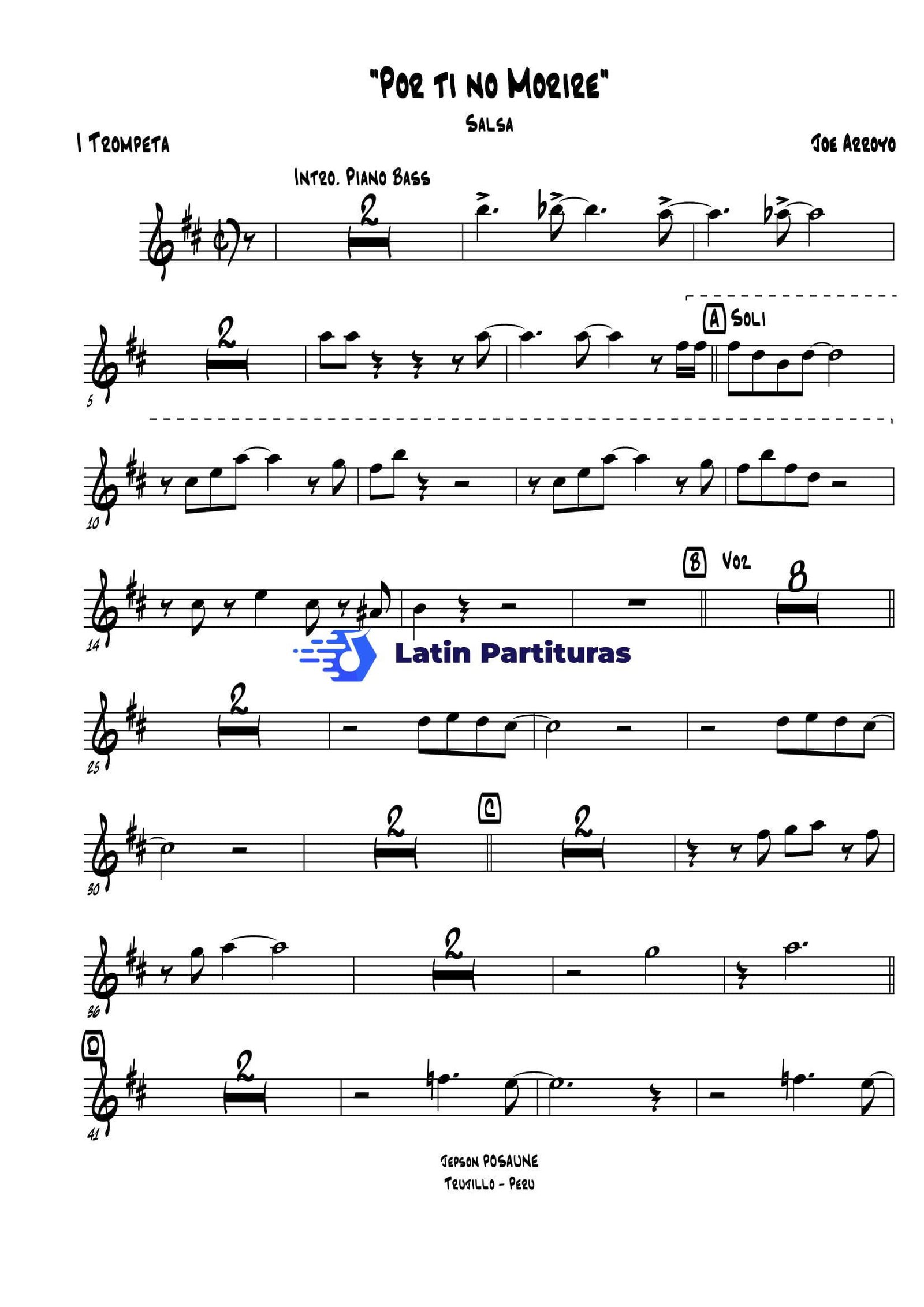 Joe Arroyo - Por Ti No Morire 1 Joe Arroyo - Por Ti No Morire