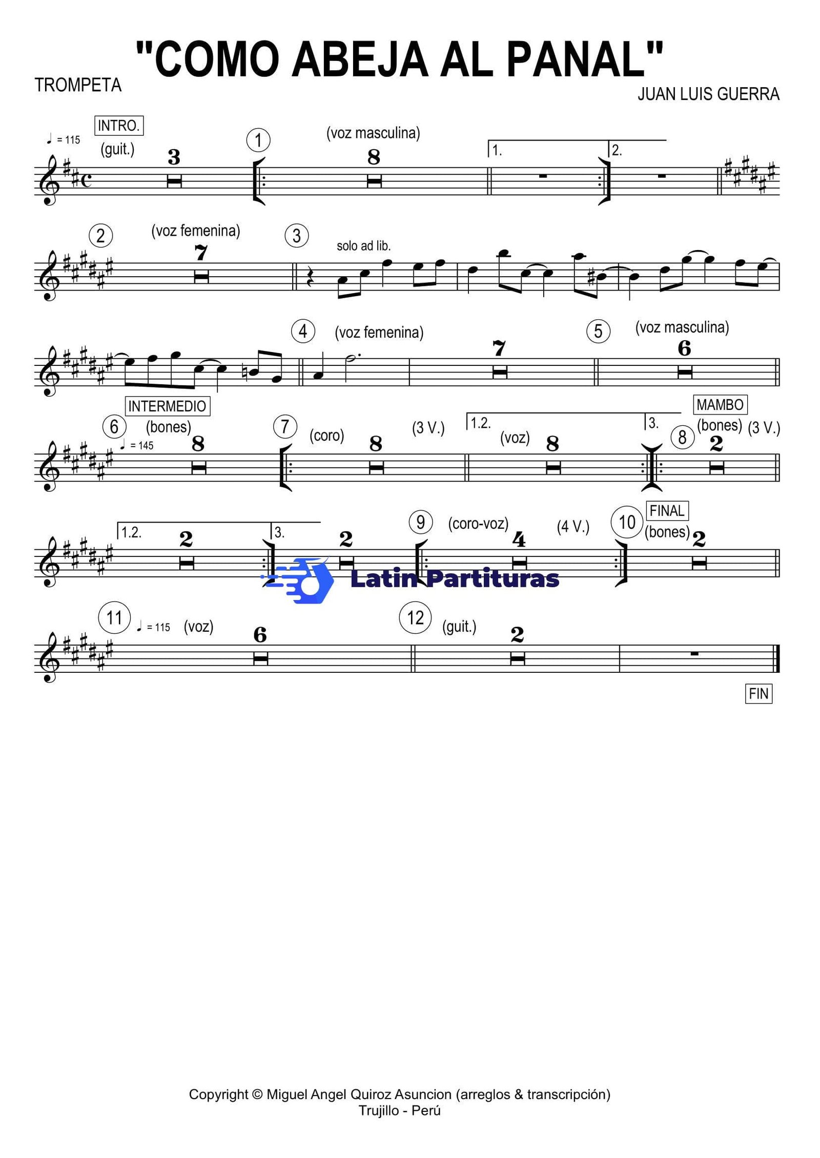 Juan Luis Guerra - Como Abeja Al Panal 1 Juan Luis Guerra - Como Abeja Al Panal