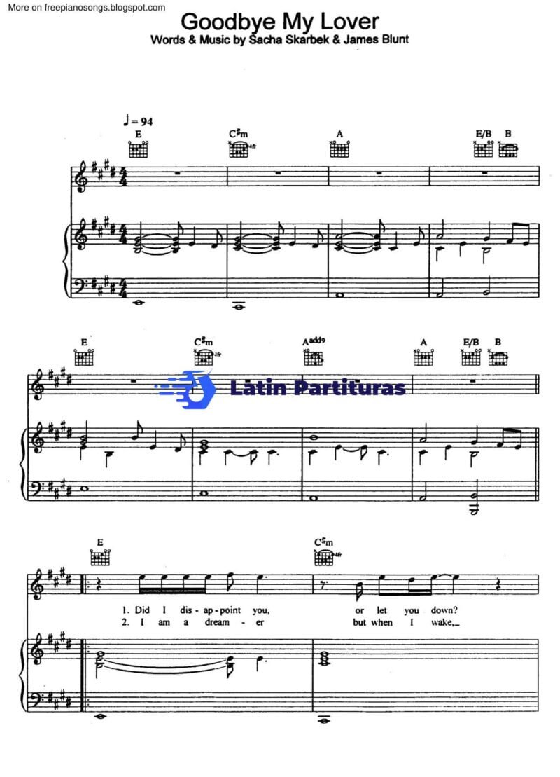 James Blunt - Goodbye My Lover