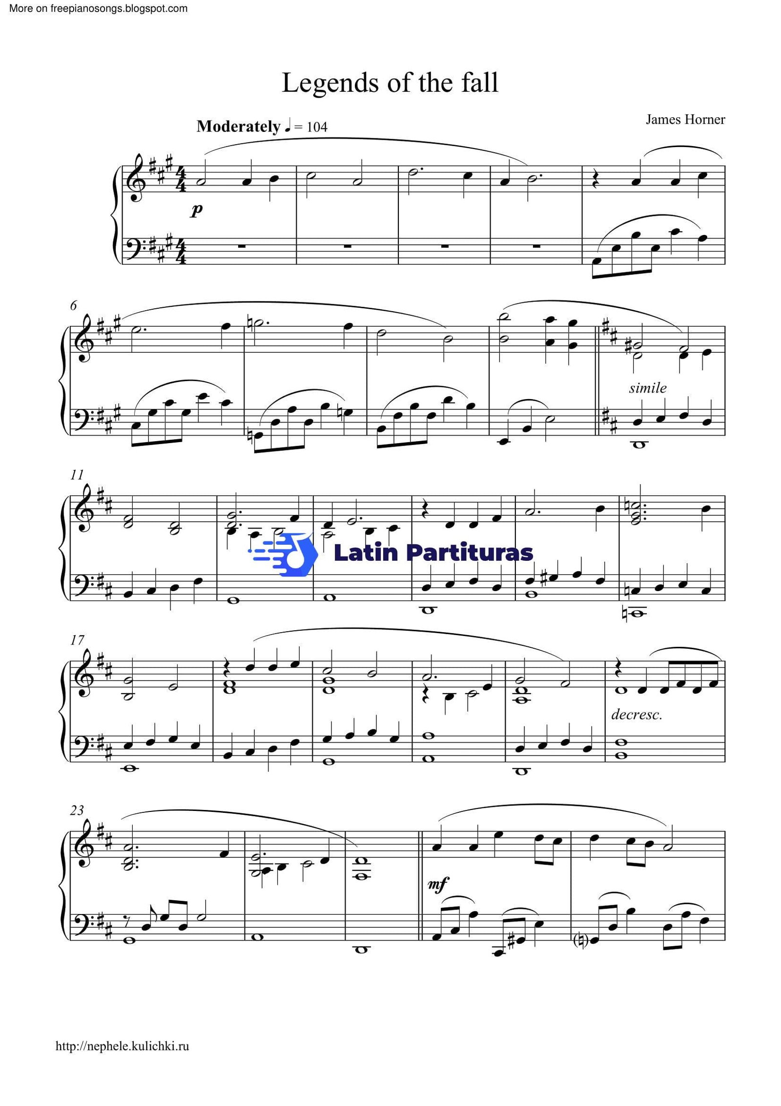 James Horner - Legends Of The Fall 1 James Horner - Legends Of The Fall