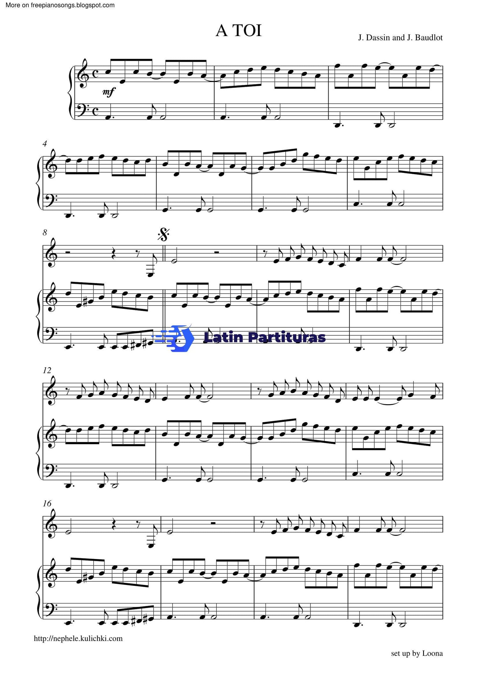 Joe Dassin - A Toi 1 Joe Dassin - A Toi