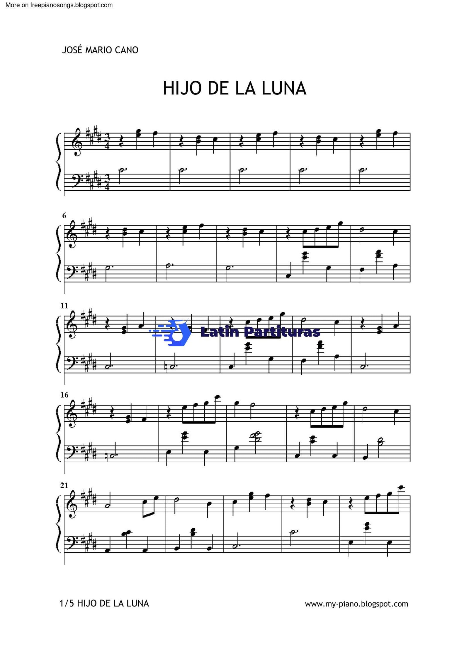 José Mario Cano - Hijo De La Luna 1 José Mario Cano - Hijo De La Luna