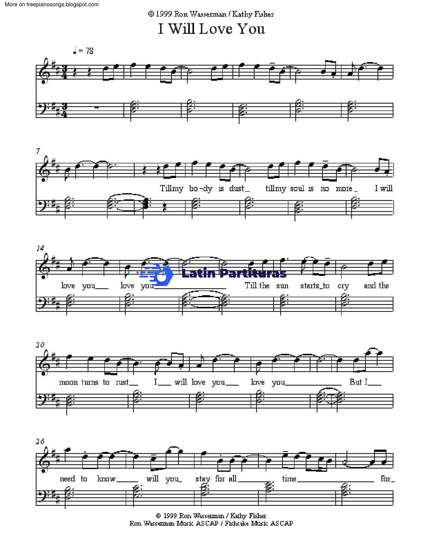 Kathy Fisher - I Will Love You 1 Kathy Fisher - I Will Love You